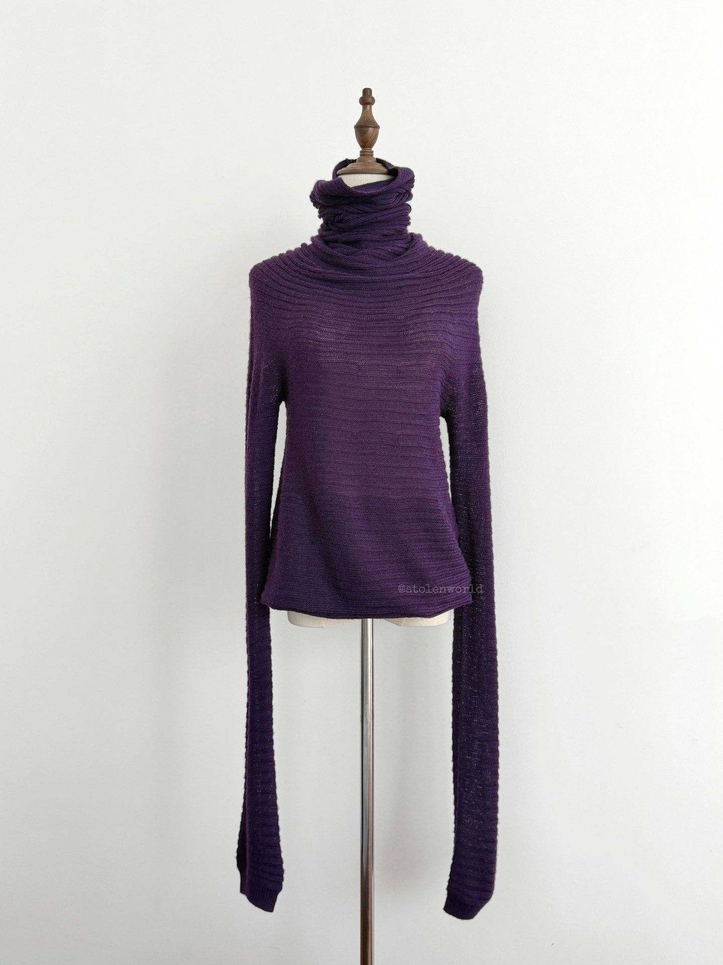 Y's Yohji Yamamoto Y's Purple Knit Top Size M / US 6-8 / IT 42-44 - 1 Thumbnail