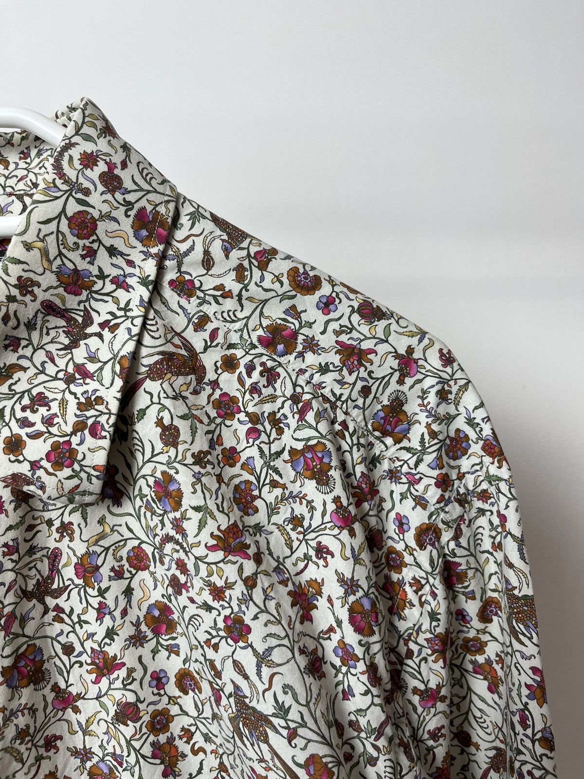 New & Lingwood New Lingwood Cotton Overprint Shirt Button Up Size US XL / EU 56 / 4 - 5 Thumbnail