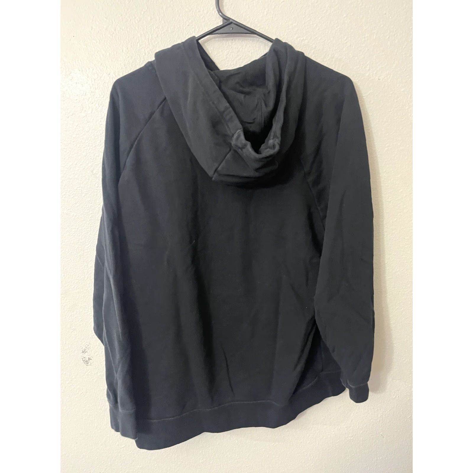 Nike Nike Hoodie Small Black Essential Tie Fleece Sweatshirt Lace Up BV4566 Women S Black Logo Modern Pullover Hoodie Size S / US 4 / IT 40 - 2 Thumbnail