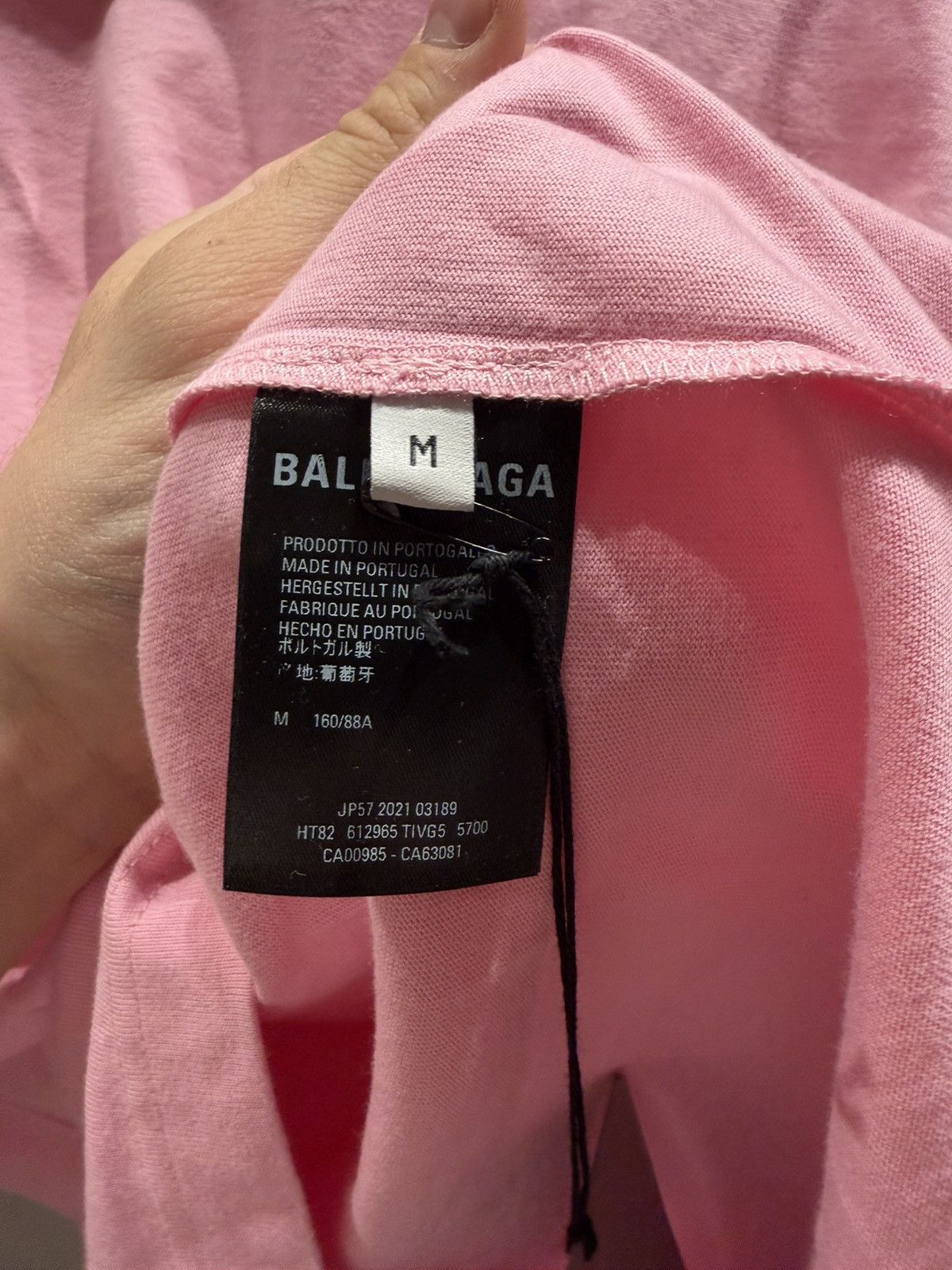 Balenciaga Balenciaga Pink Logo Shirt size Medium Size US M / EU 48-50 / 2 - 6 Thumbnail