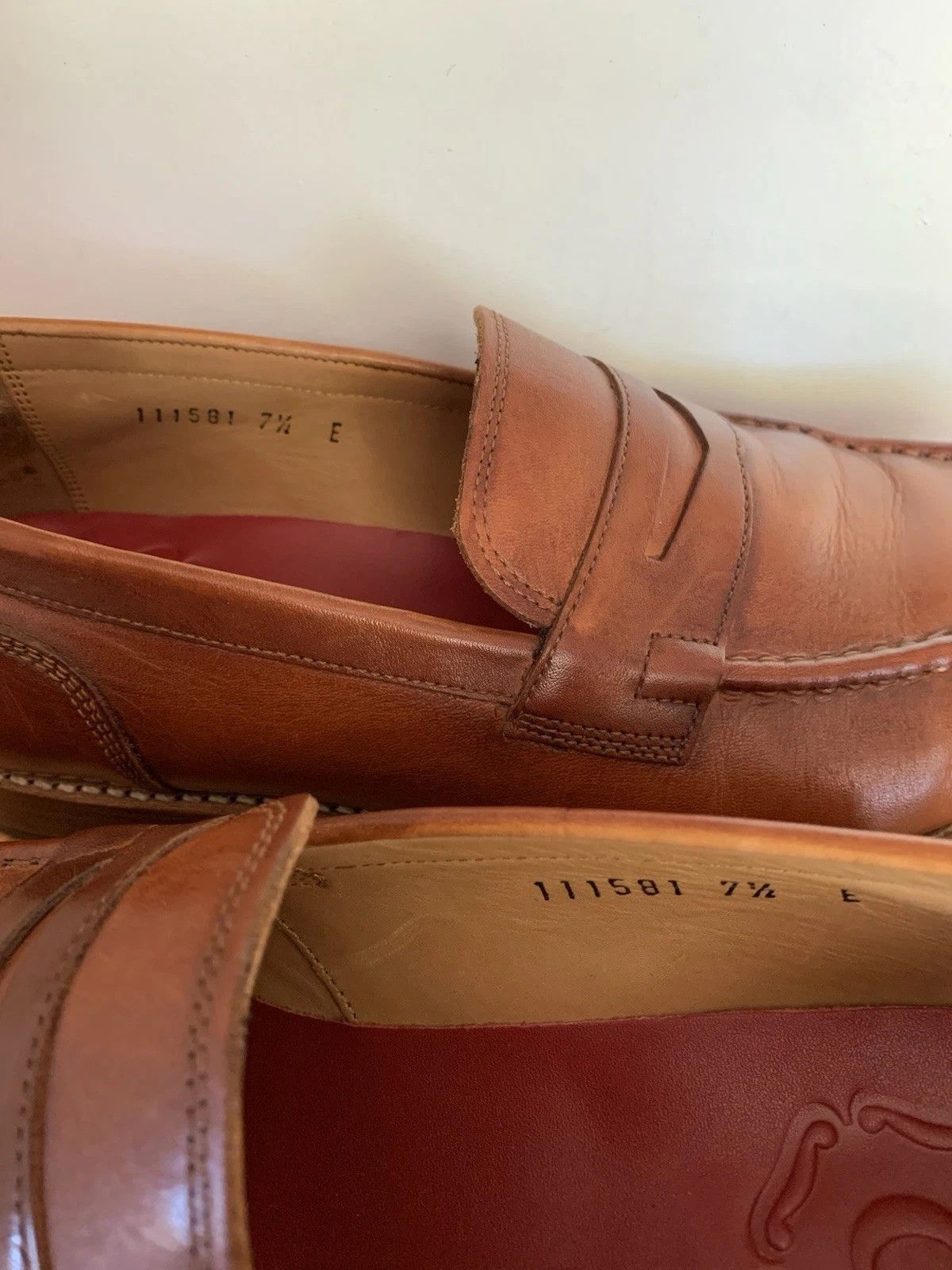 Grenson Grenson Jago Leather Penny Loafers Sz 8.5 (US Converted) Size US 8.5 / EU 41-42 - 7 Thumbnail