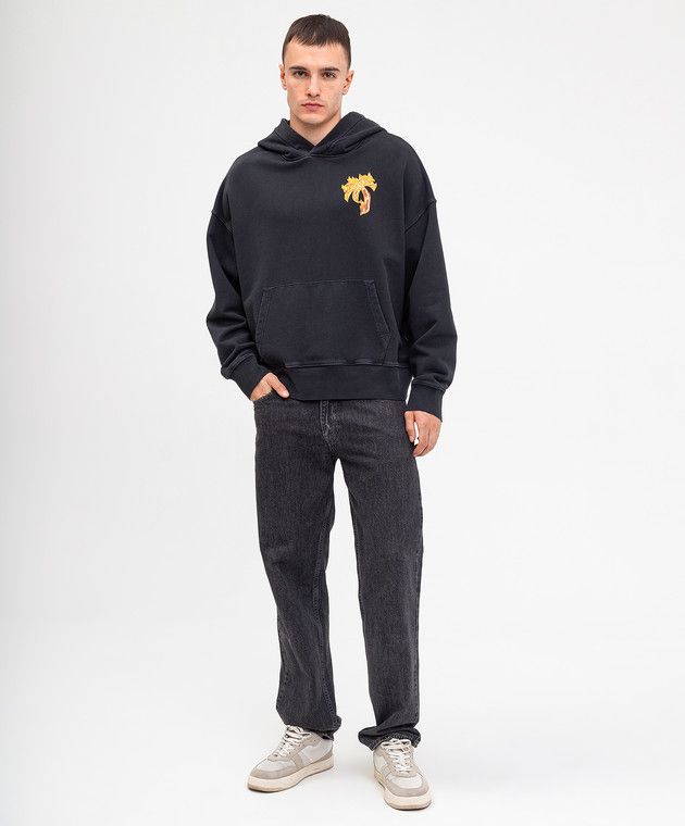 Palm Angels o1s22i1n1224 Oversized Hoodie in Black Size US S / EU 44-46 / 1 - 2 Thumbnail