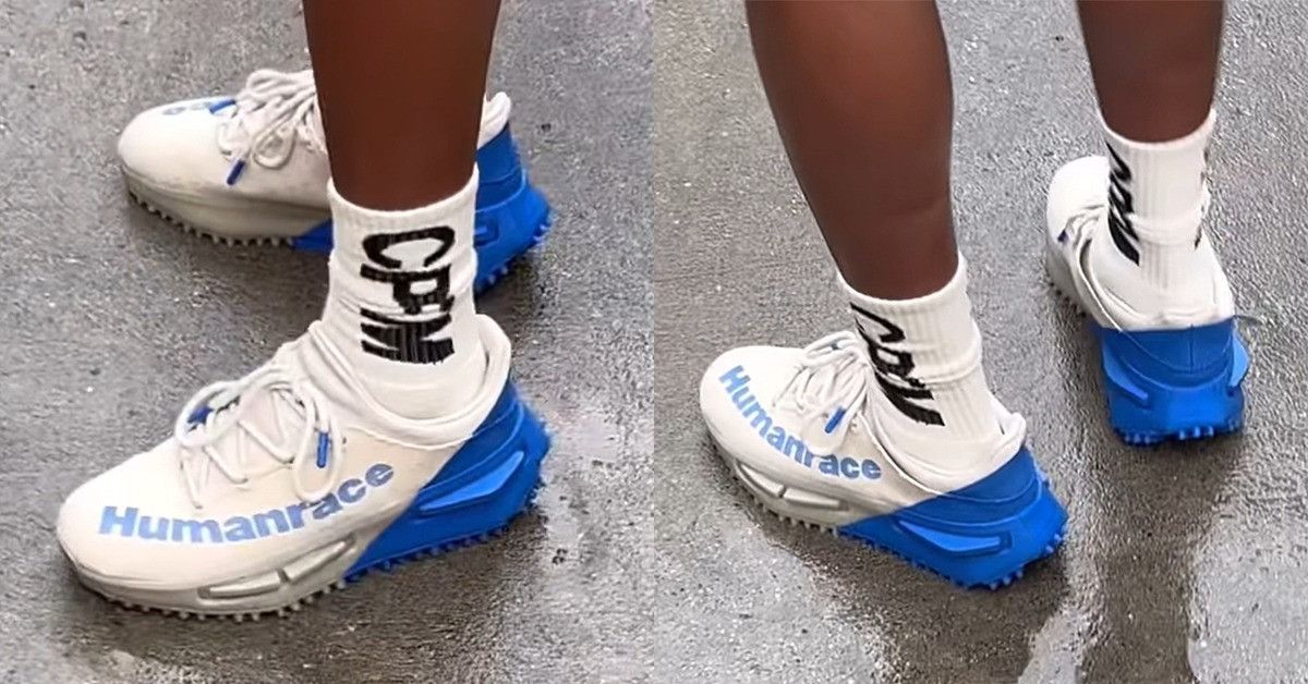 Adidas × Pharrell Pharrell Humanrace NMDs Blue Size US 12 / EU 45 - 5 Thumbnail
