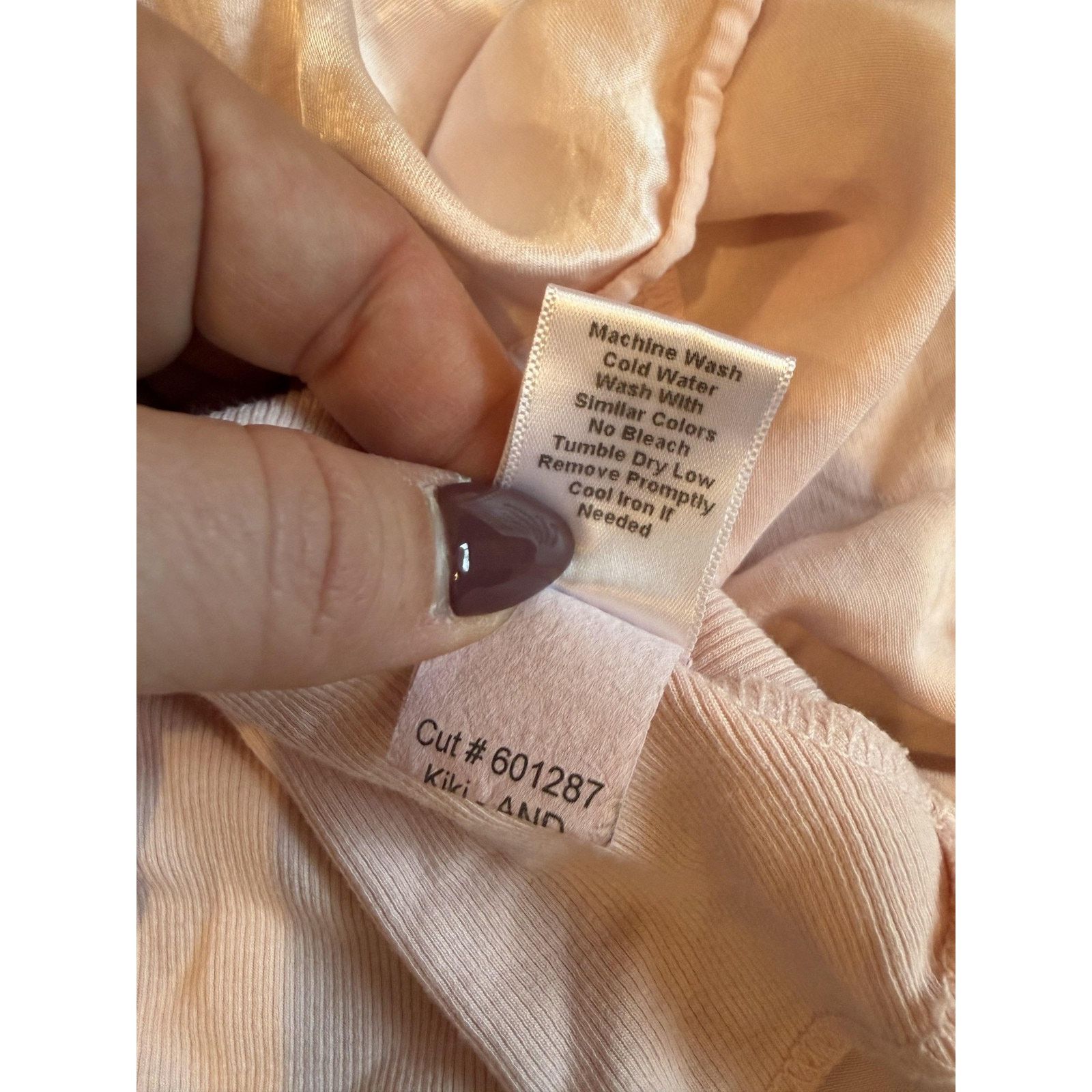 Other PJ Harlow Kiki Top Womens Medium Pink Satin Faille Trim USA Size ONE SIZE - 5 Thumbnail