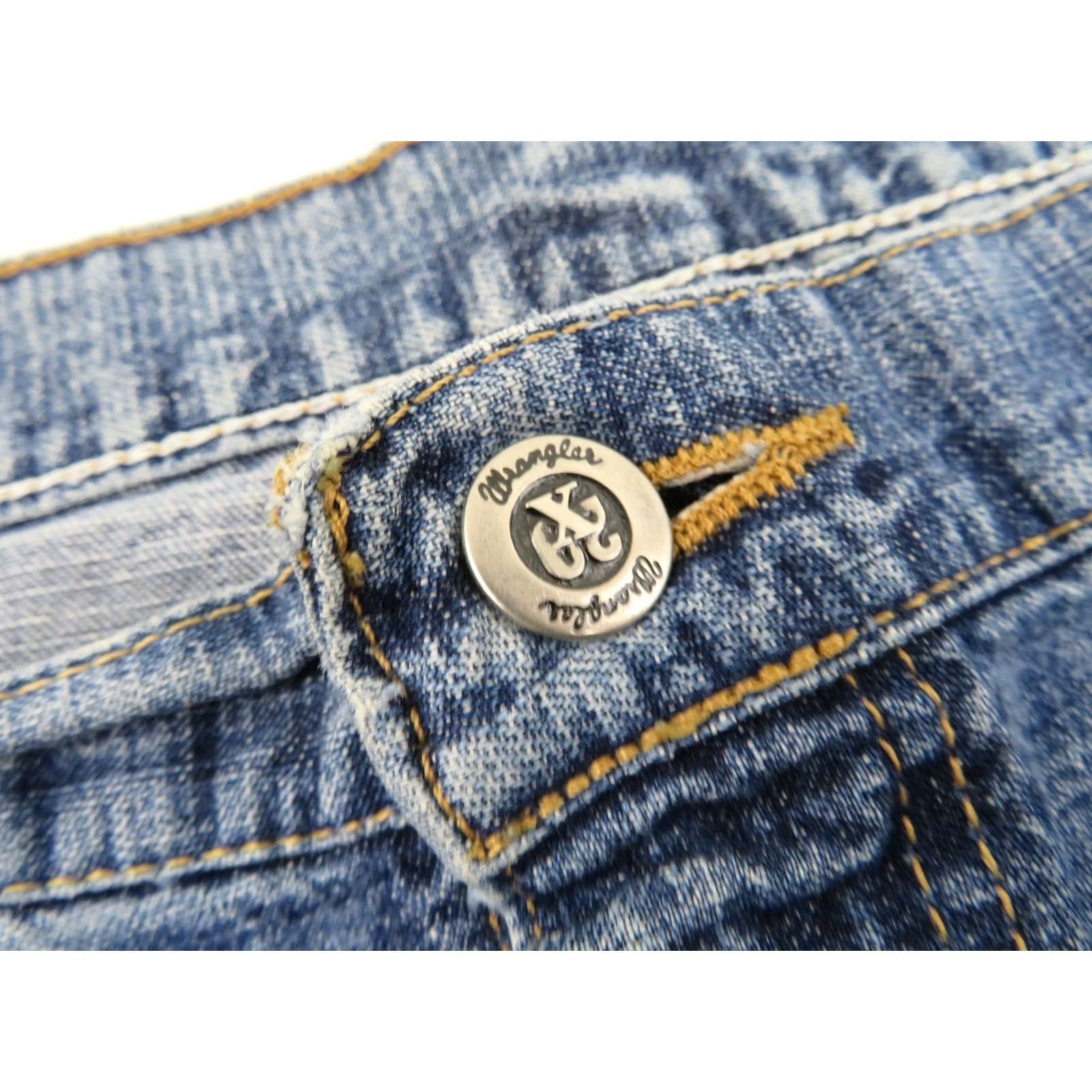 Wrangler VINTAGE Wrangler Carpenter Work Jeans 32x31 Baggy Workwear Blue Denim 90s Y2K Pants Men Size US 32 / EU 48 - 5 Thumbnail