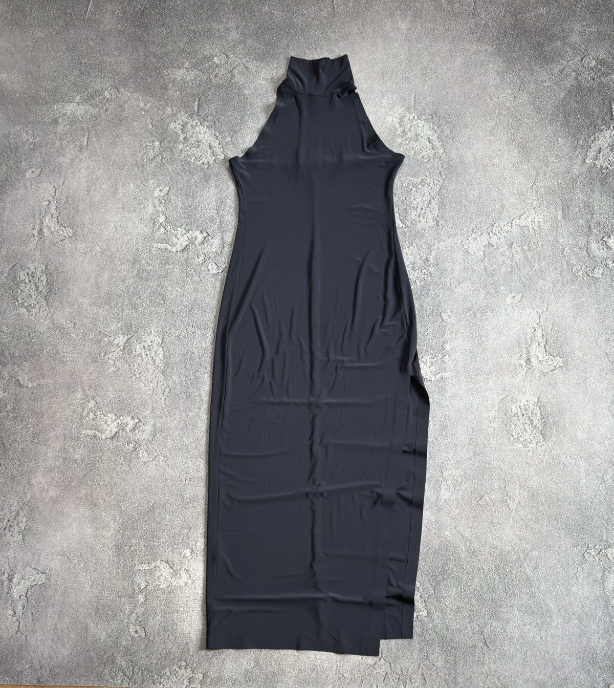 Norma Kamali Norma Kamali S Halter Turtle Side Slit Gown Dress 👗 Size S / US 4 / IT 40 - 10 Thumbnail