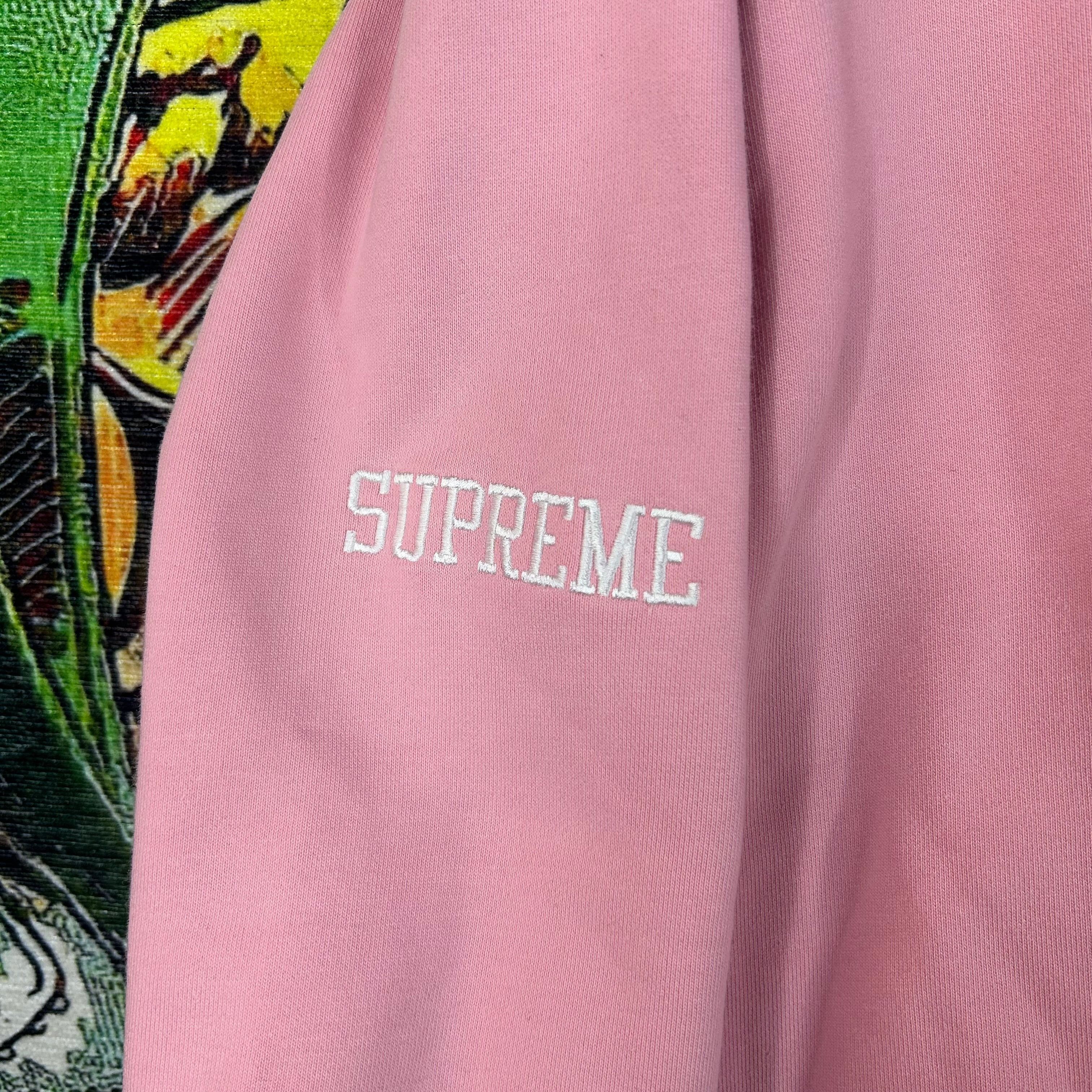 Champion × Supreme Supreme Champion Pink Satin Hoodie Size Large Size US L / EU 52-54 / 3 - 3 Thumbnail
