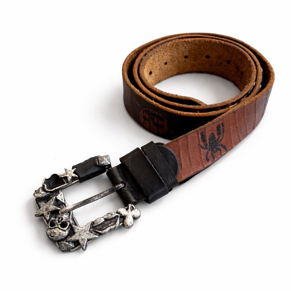 Leather Art Classic Leather Avant Garde Belt Hand Made in Italy Size ONE SIZE - 1 Thumbnail