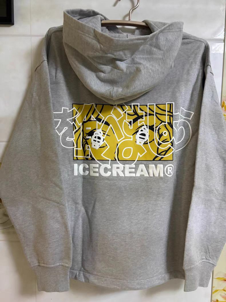Billionaire Boys Club ICECREAM hooded sweatshirt in gray. Size US L / EU 52-54 / 3 - 3 Thumbnail