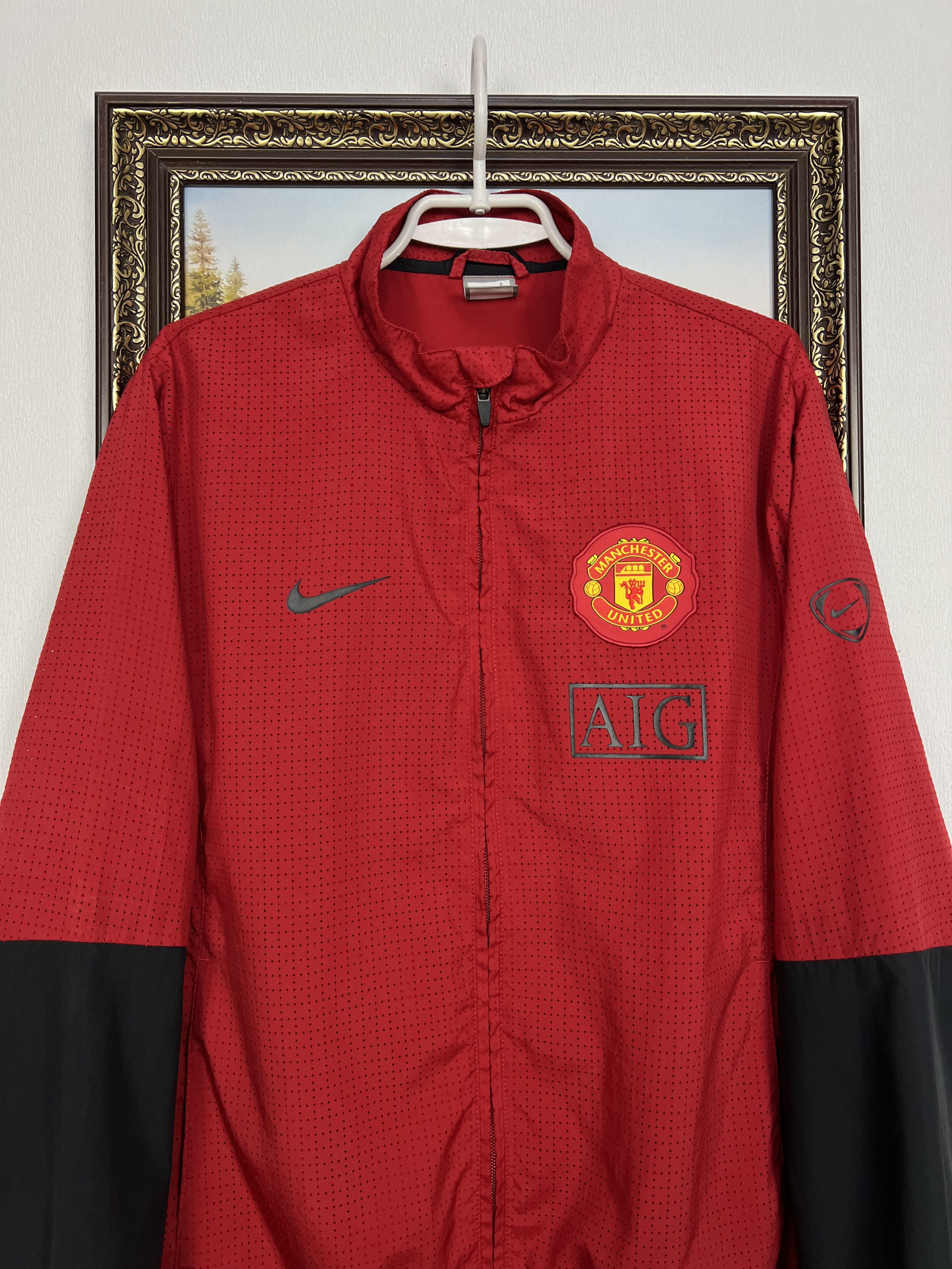 Nike Manchester United Football Jacket Soccer Nike AIG Track Top Size US L / EU 52-54 / 3 - 2 Thumbnail