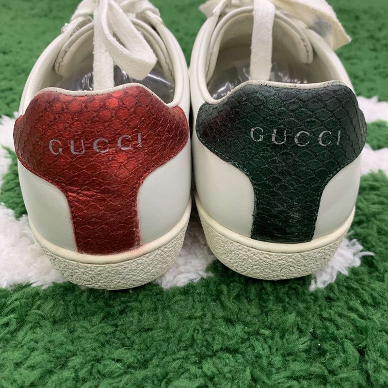 Gucci Gucci White Leather Ace Bee Sneakers Size US 6 / IT 36 - 3 Thumbnail