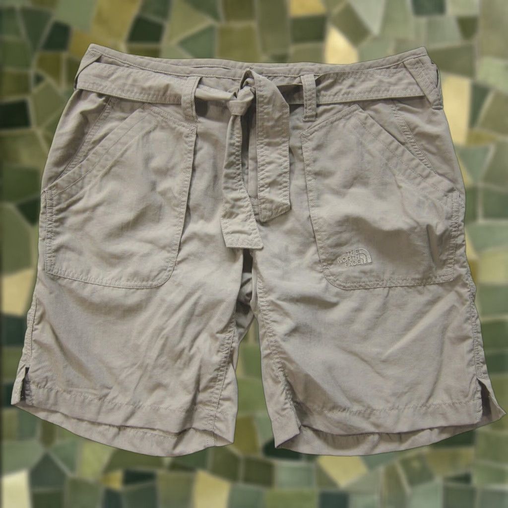 The North Face The North Face 100% Nylon Brown Beige Hike Camp Travel Shorts Women 12 Size 24" / US 00 / IT 34 - 1 Thumbnail