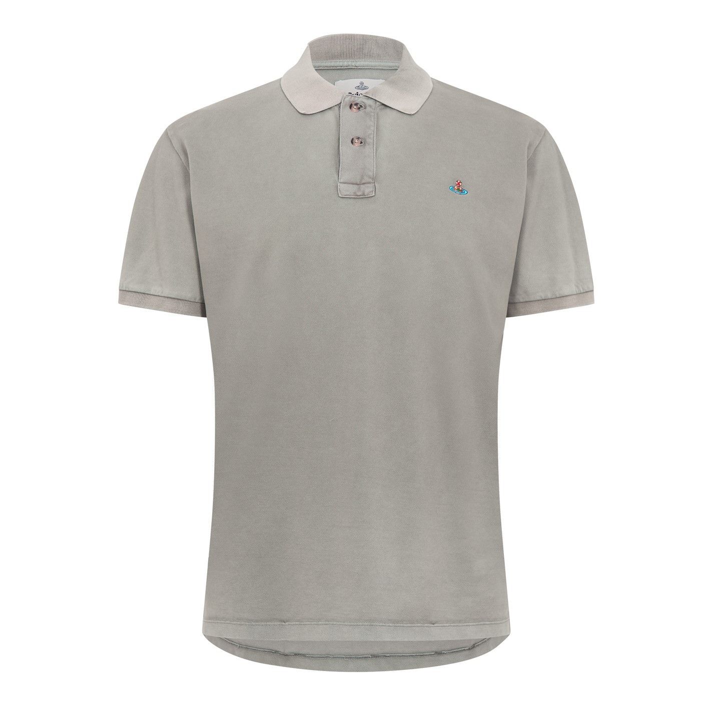 Vivienne Westwood o1g2r1mq0526 Faded Short Sleeve Polo Shirt in Grey Size US S / EU 44-46 / 1 - 1 Thumbnail