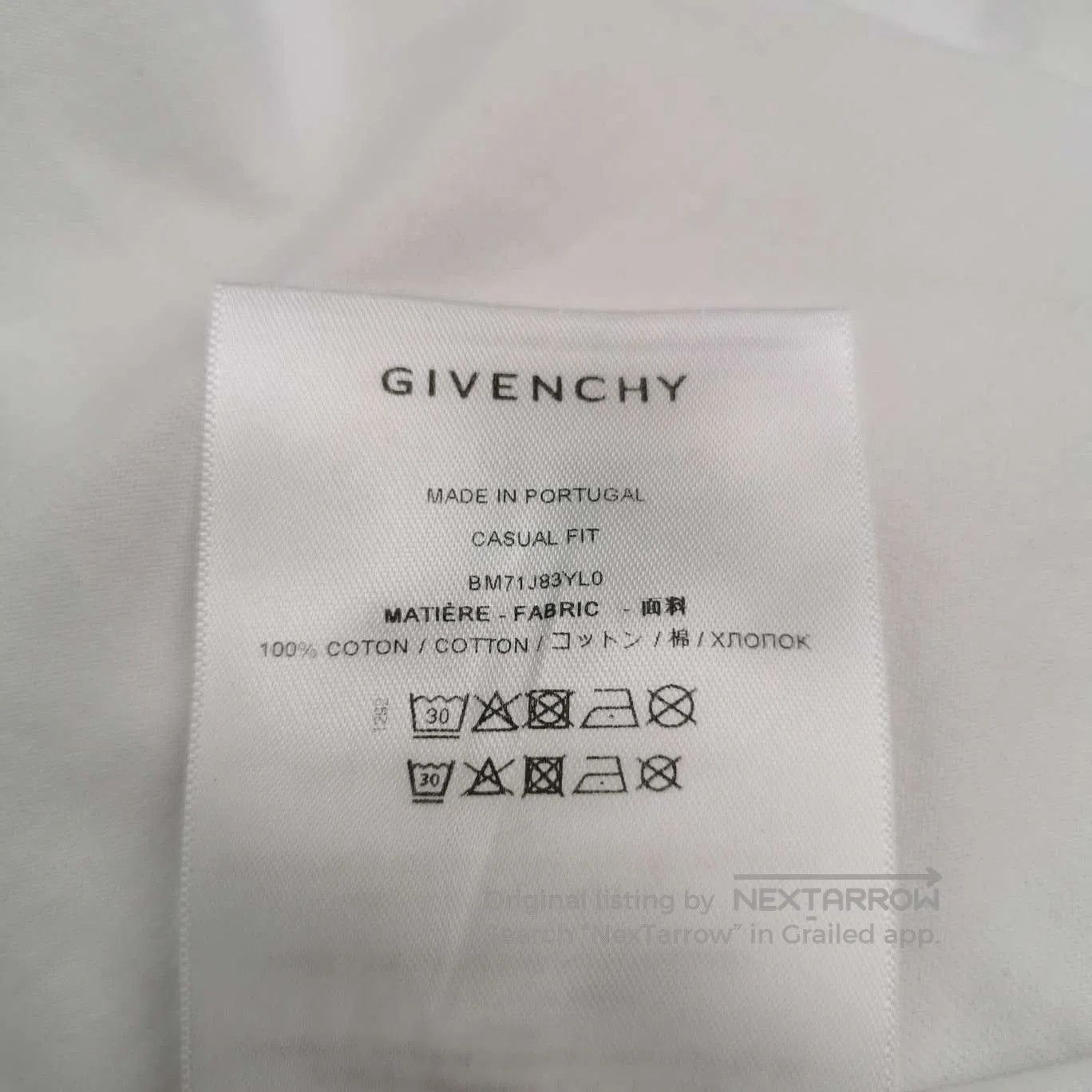 Givenchy Givenchy M Cotton Logo Crew Neck Short Sleeve T. Size US M / EU 48-50 / 2 - 9 Thumbnail