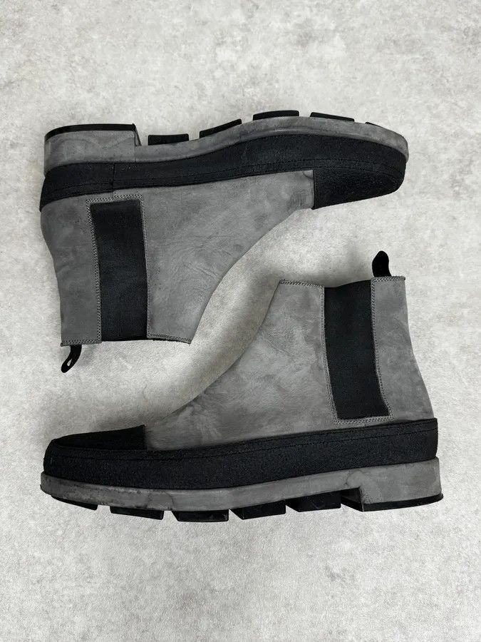 Balenciaga 2000s Balenciaga Grey Pure Leather Boots Size US 9 / EU 42 - 2 Thumbnail