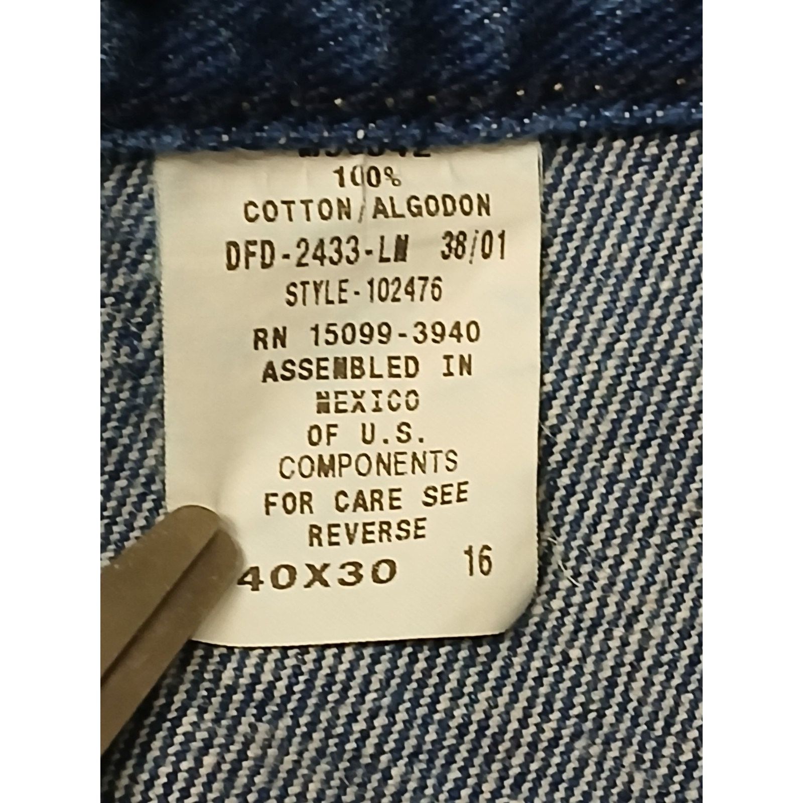 Other Canton River Blues (40x30) Relaxed Straight Blue Denim Jeans Size US 40 / EU 56 - 6 Thumbnail