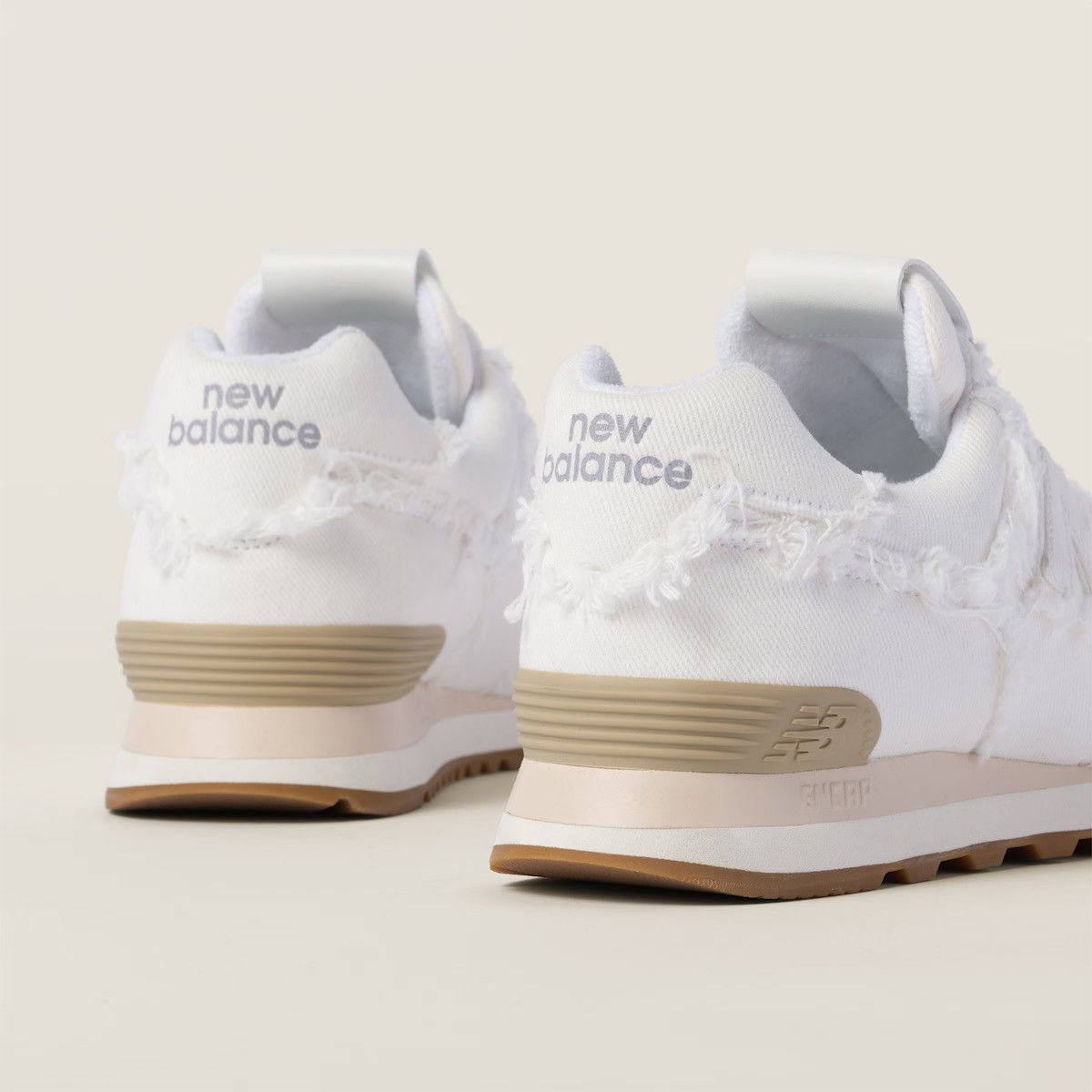 Miu Miu New Balance 574 x Miu Miu denim sneakers Size US 8 / EU 41 - 6 Thumbnail