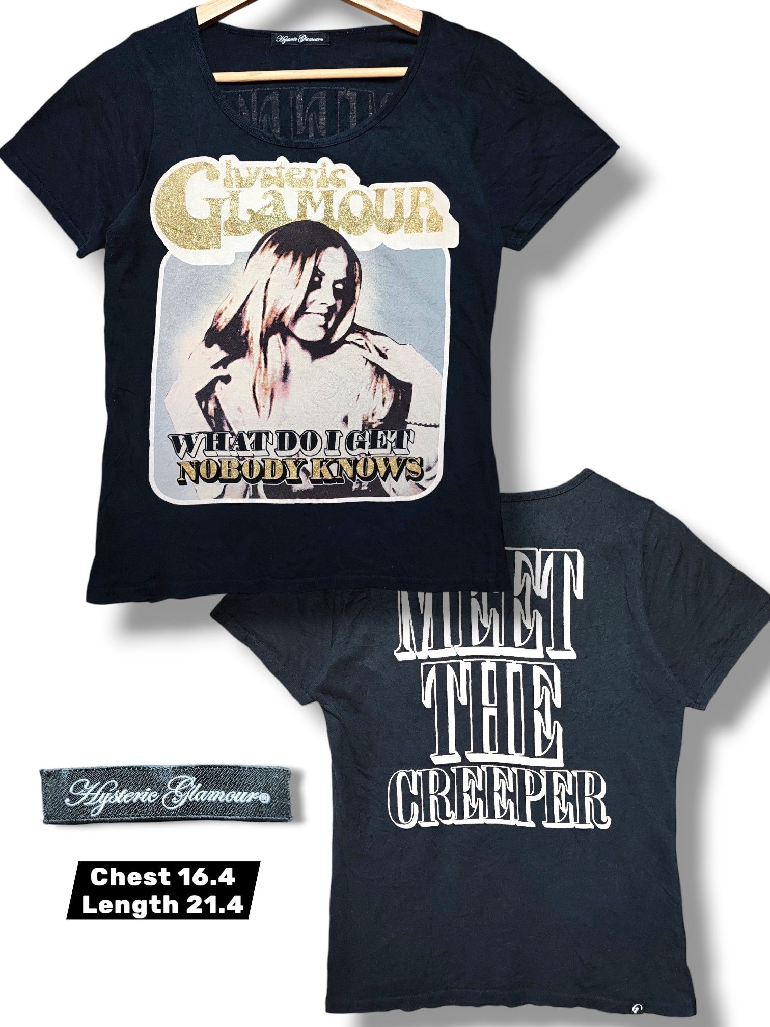 Hysteric Glamour Hysteric Glamour Skull berry t-shirt Y2k archive