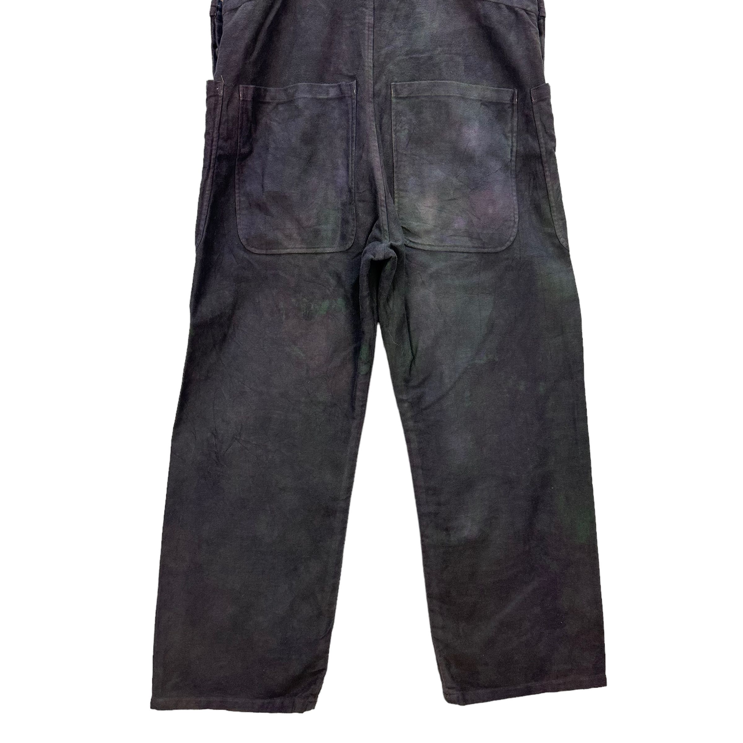 Japanese Brand TRASHED🔥 YAECA WRITE EXCELENT FABRIC OVERALLS #8579-015 Size US 32 / EU 48 - 11 Thumbnail