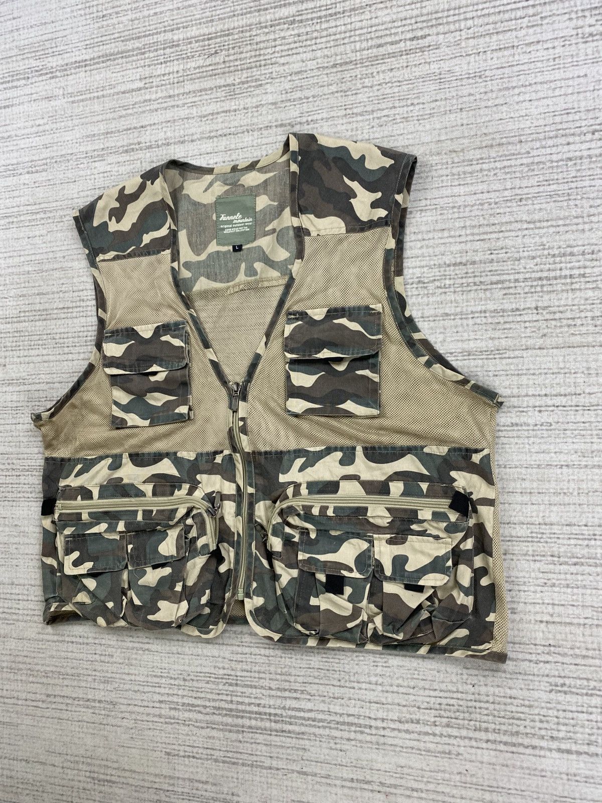 Designer × Japanese Brand × Vintage Vtg Funnele Mountain Outdoor Wear Military Style Vest Size US L / EU 52-54 / 3 - 4 Thumbnail