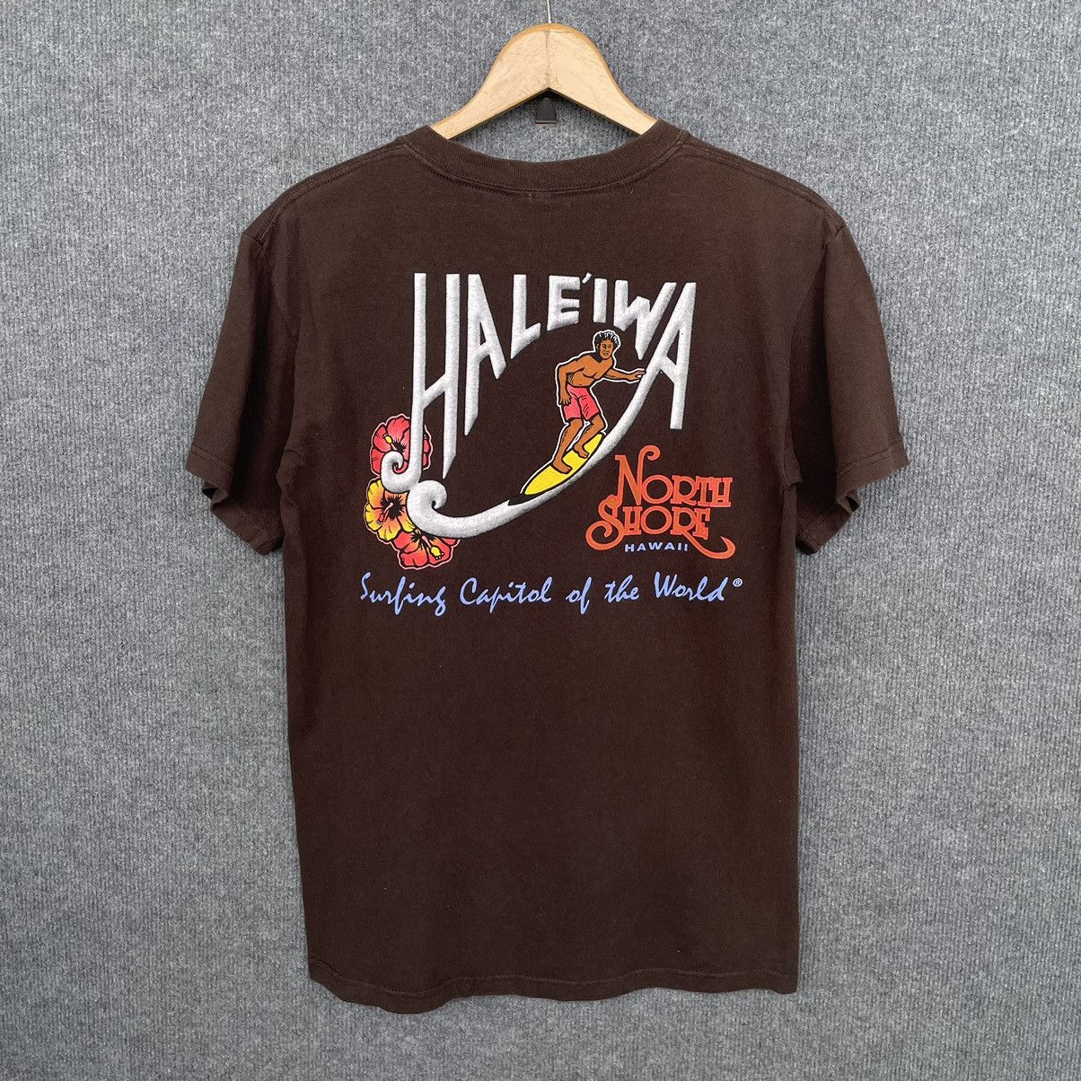 Vintage Vintage Y2K Haleiwa Surf North Shore Hawaii Tee Size US S / EU 44-46 / 1 - 1 Thumbnail