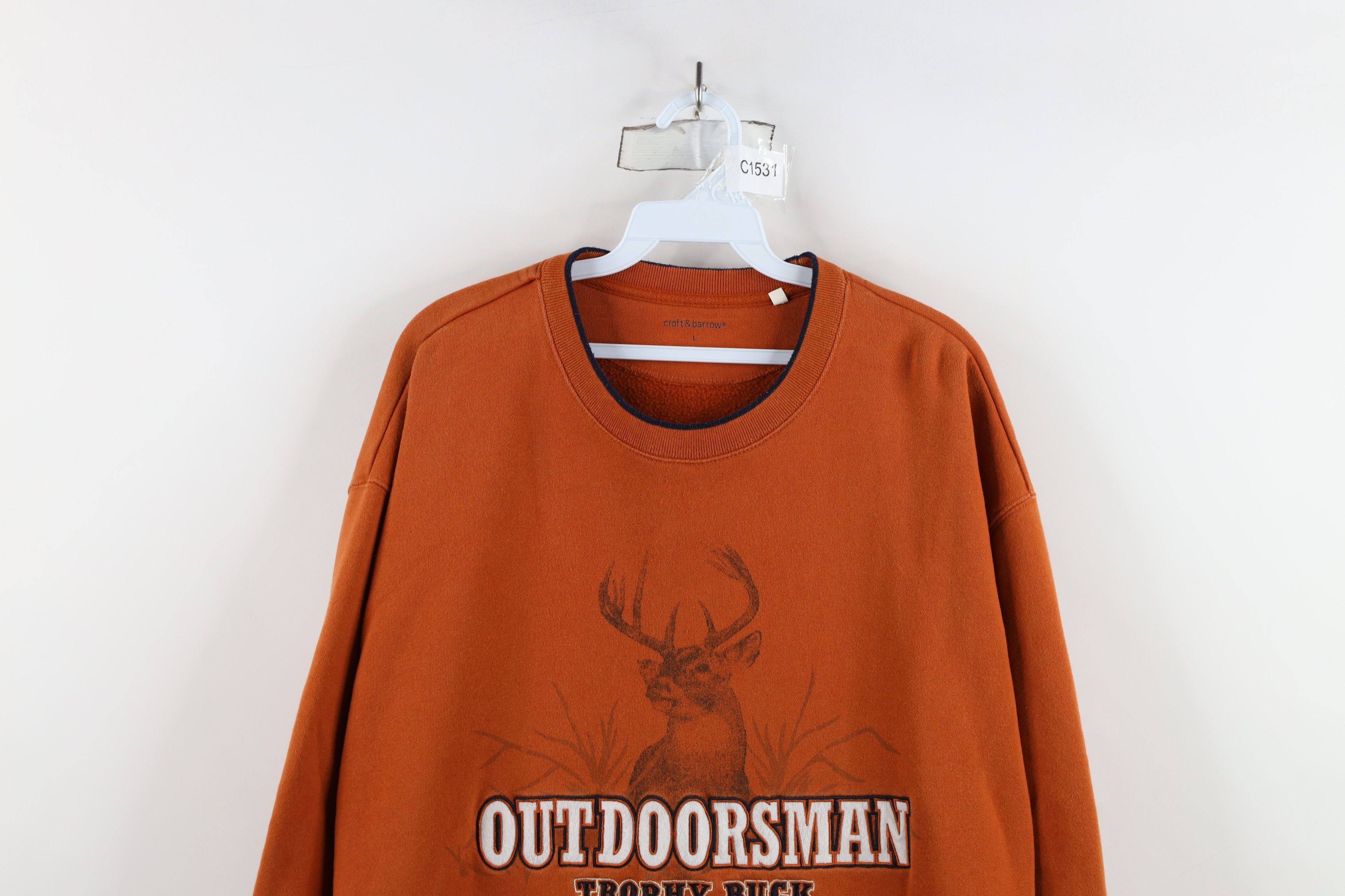 Vintage Vintage Y2K Streetwear Deer Buck Nature Sweatshirt Orange Size US L / EU 52-54 / 3 - 2 Thumbnail