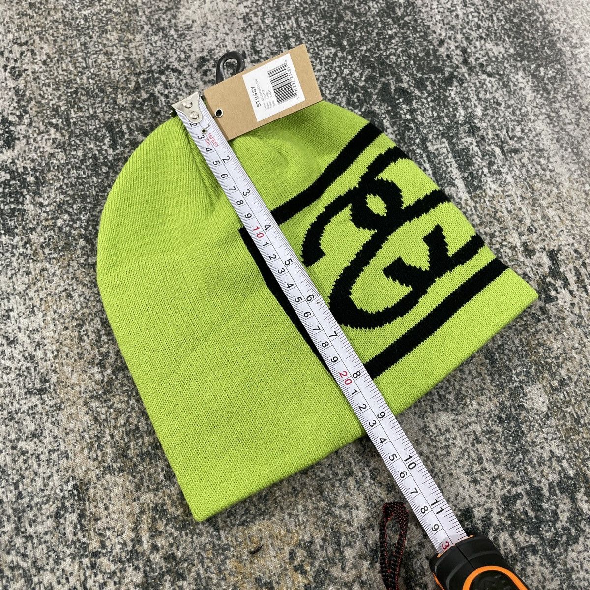 Stussy SKULLCAP STUSSY BEANIE - LIME Size ONE SIZE - 2 Thumbnail