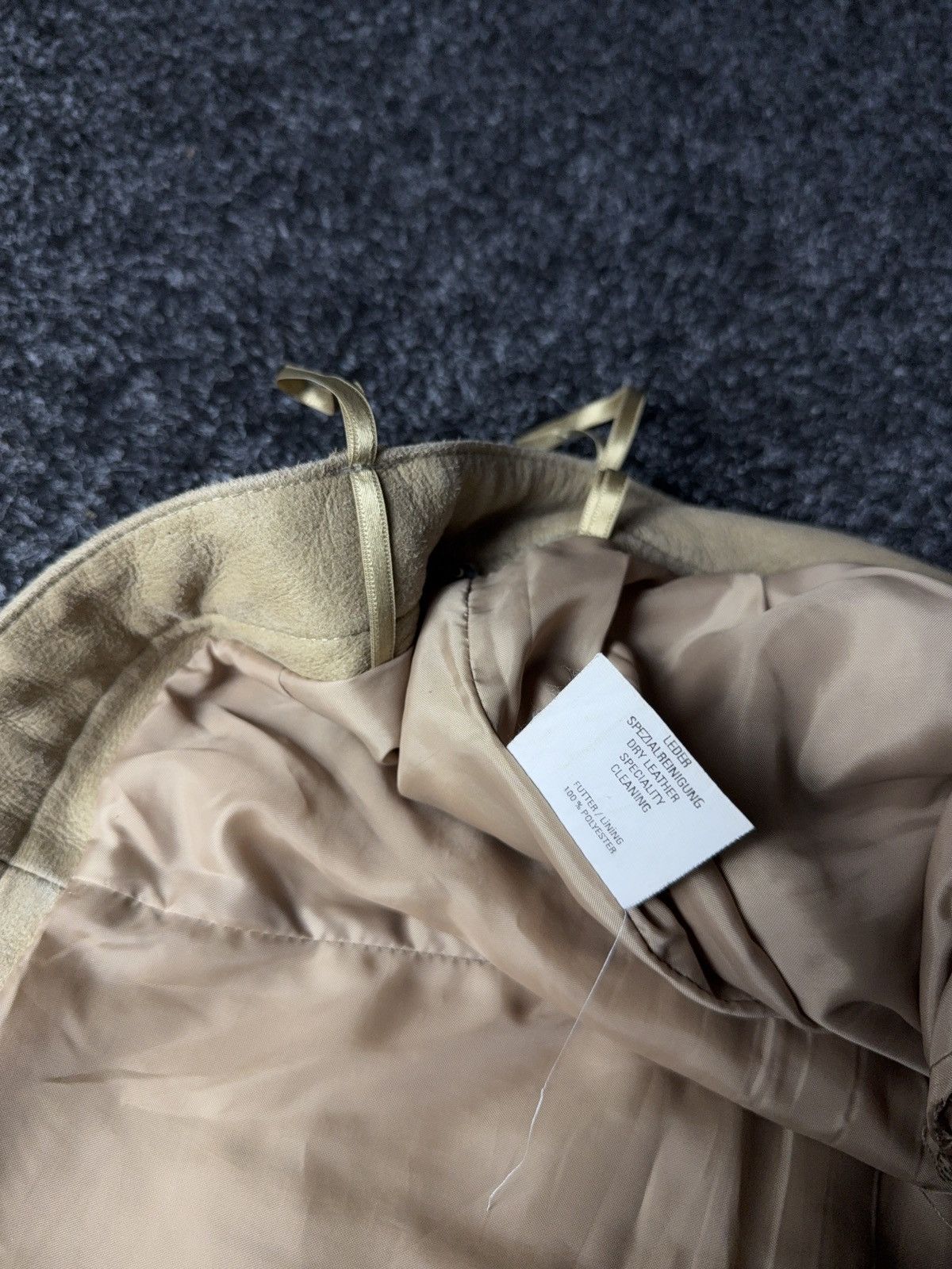 Genuine Leather Vintage 90s Western USA Soln Beige Suede Leather Pants EU38 Size 28" / US 6 / IT 42 - 11 Thumbnail