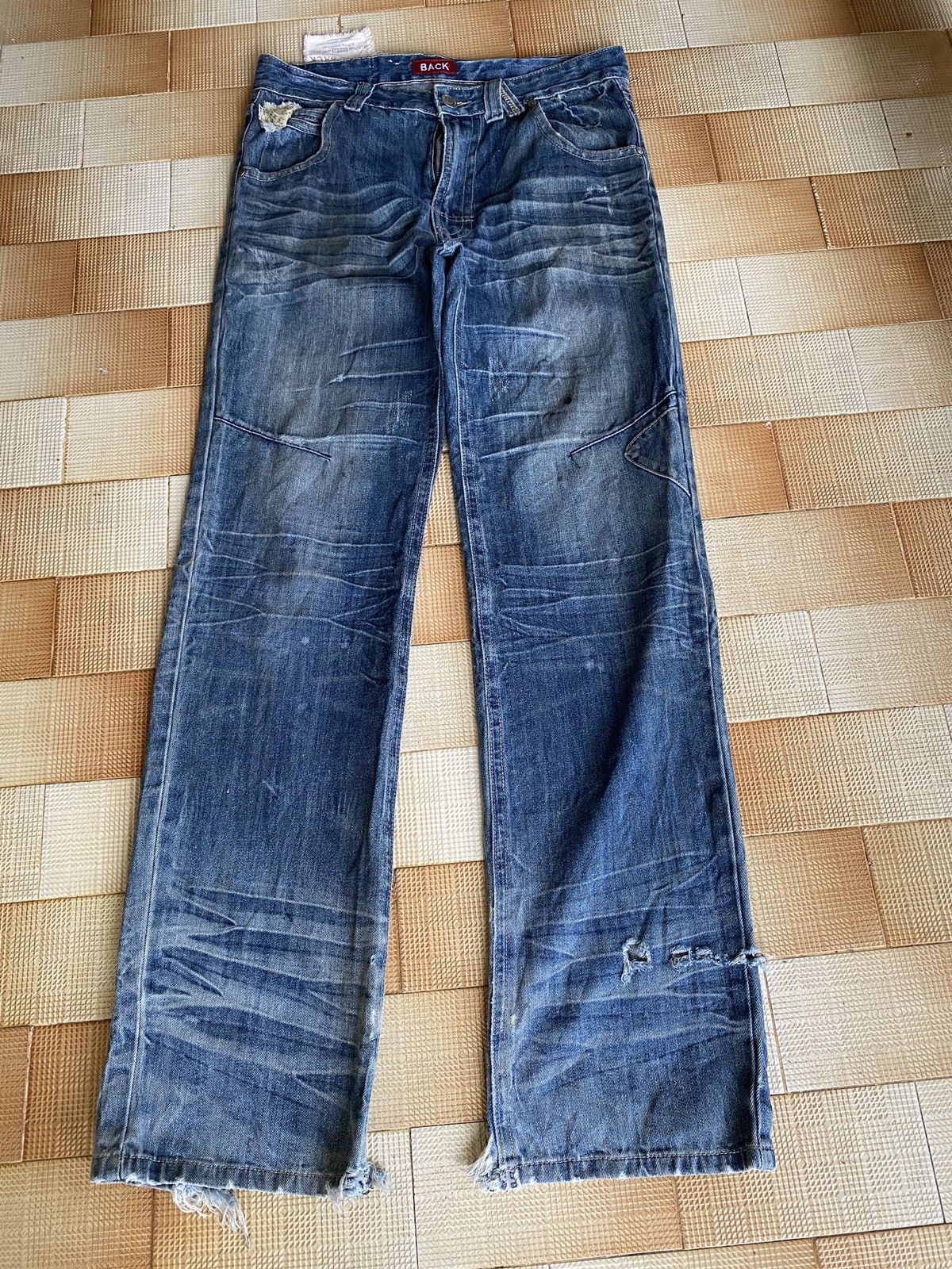 If Six Was Nine × PPFM × Vintage Vintage back straight cut denim Size US 33 - 2 Thumbnail