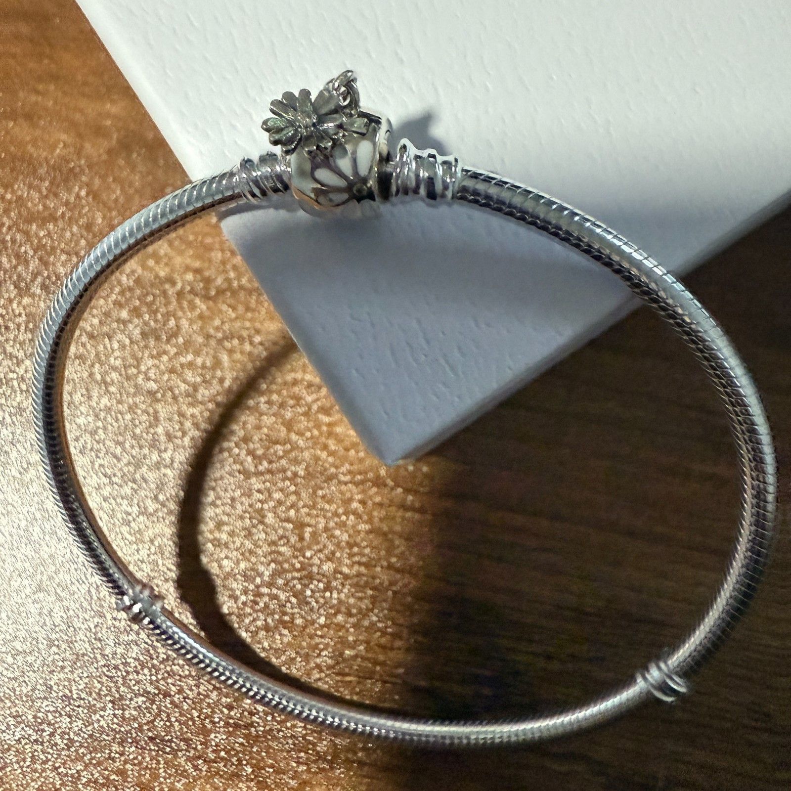 pandora Authentic Pandora Sterling Silver Darling Daisy Chain Bracel Size ONE SIZE - 6 Thumbnail