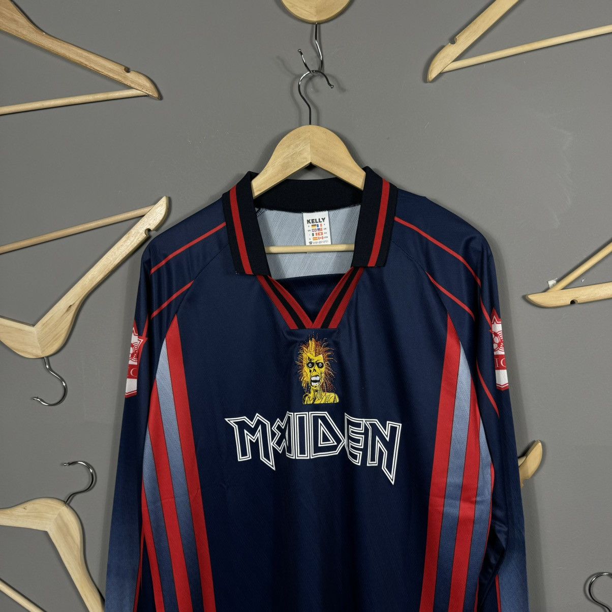 Vintage Vintage IRON MAIDEN Y2K Blokcore Rock Jersey Size US M / EU 48-50 / 2 - 2 Thumbnail
