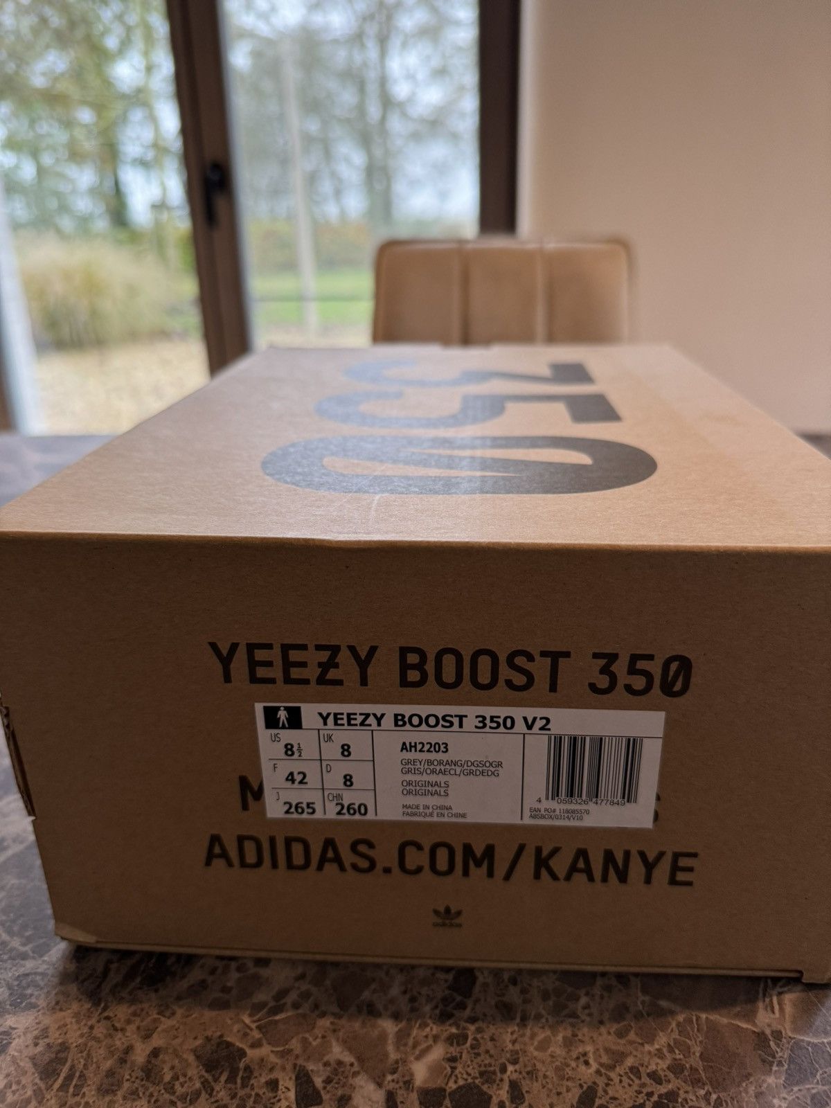 Adidas × Yeezy Yeezy Boost 350 V2 Grey Beluga 2.0 Size US 8.5 / EU 41-42 - 3 Thumbnail