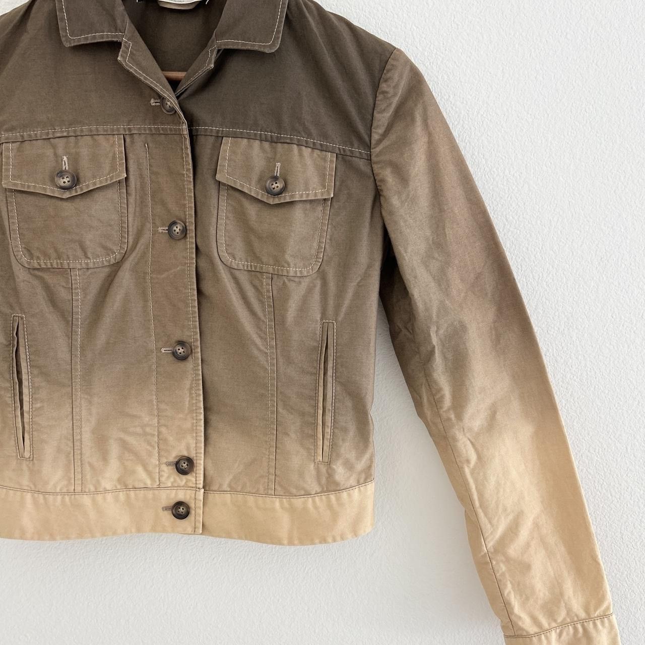 Prada Spring 2004 Prada Gradient Degrade Trucker Crop Jacket Size XXS / US 00 / IT 34 - 2 Thumbnail