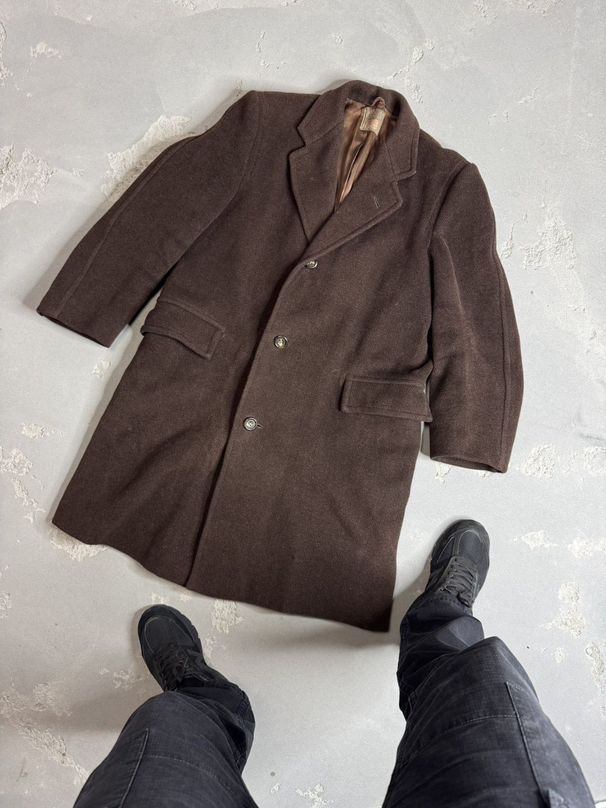 Japanese Brand × Vintage 1940-50's UK Vintage Dunn&Co. Wool Coat Size US M / EU 48-50 / 2 - 2 Thumbnail