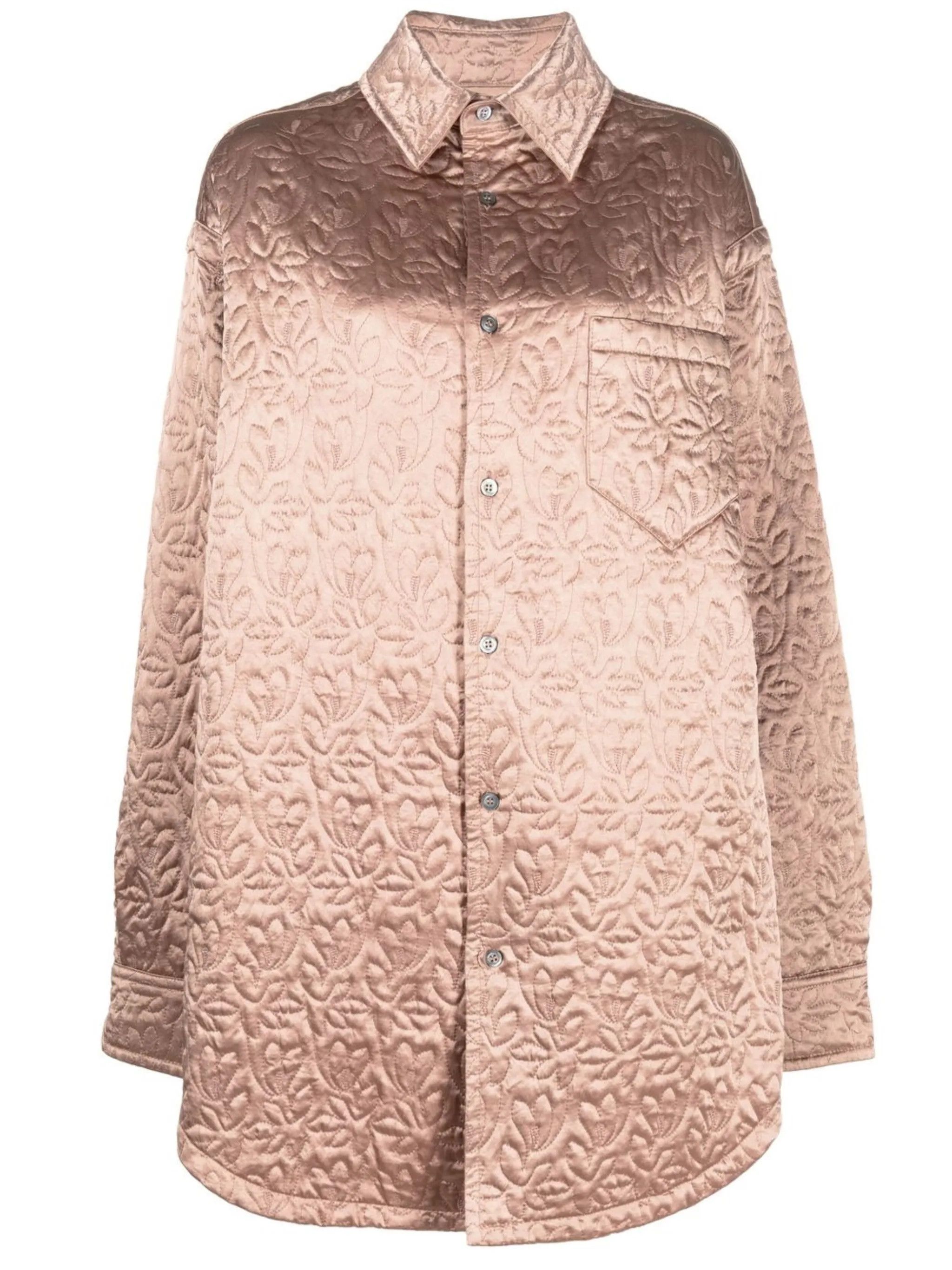 Maison Margiela o1y0625 Solid Color Shirt in Blush Size XS / US 0-2 / IT 36-38 - 1 Thumbnail
