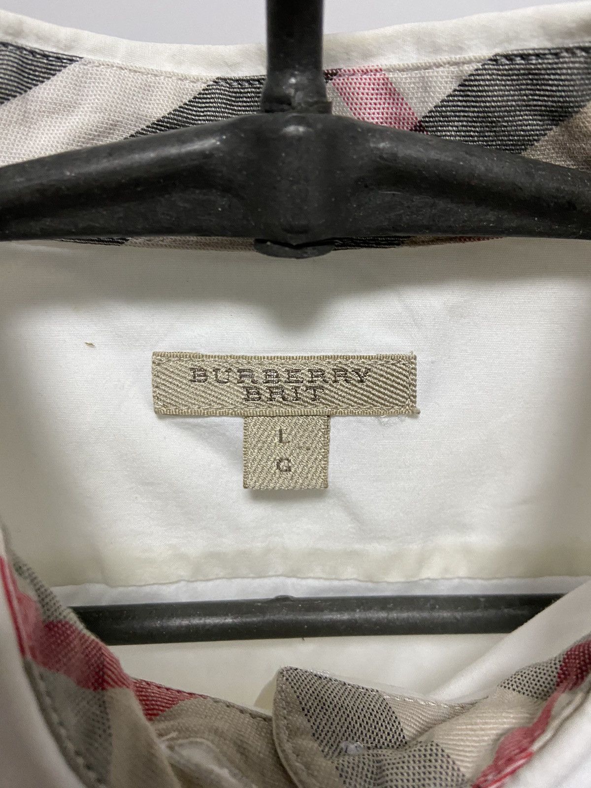 Burberry × Vintage Burberry Brit Vintage Button Ups nova check women's Size L / US 10 / IT 46 - 7 Thumbnail
