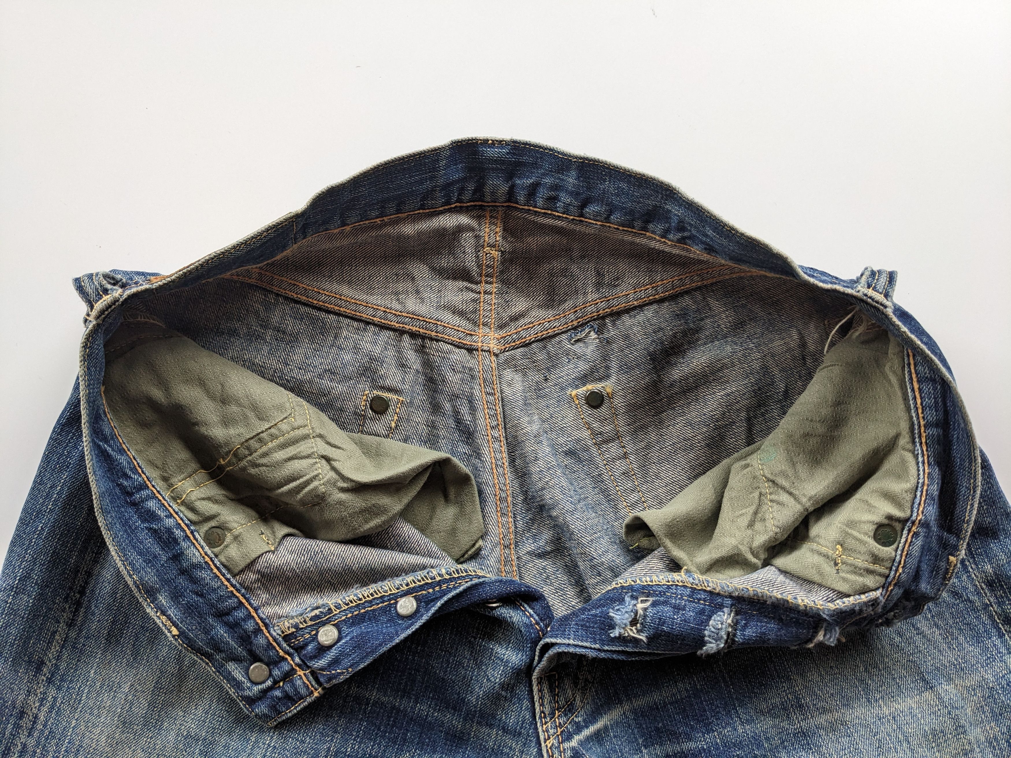 The Real McCoy's Joe Mccoy distressed selvedge jeans Size US 30 / EU 46 - 9 Thumbnail