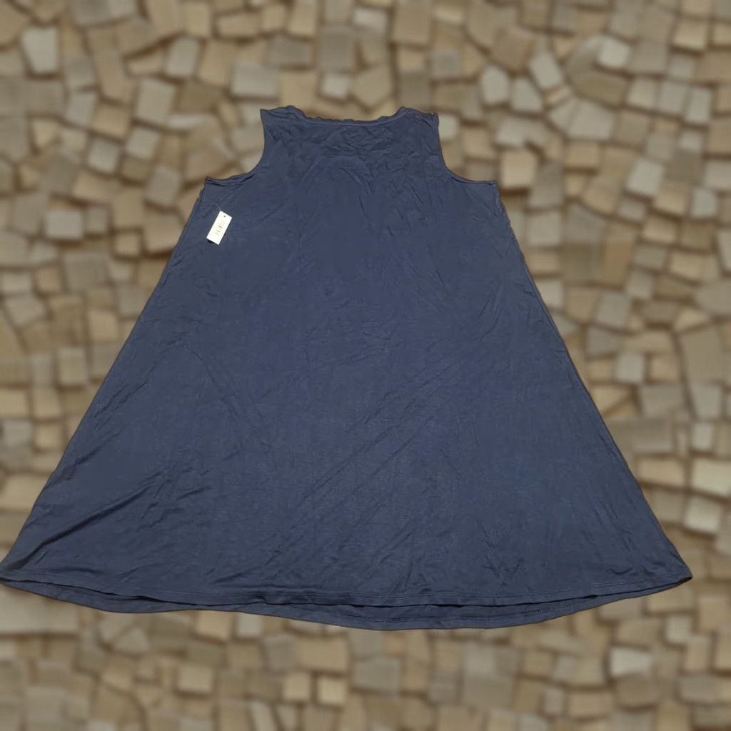 Essentials Amazon Essentials Dress Women's 2X Navy Sleeveless A-Line Short Pullover Casual Summer Spring Fall Blue Size XXL / US 16-18 / IT 52-54 - 1 Thumbnail