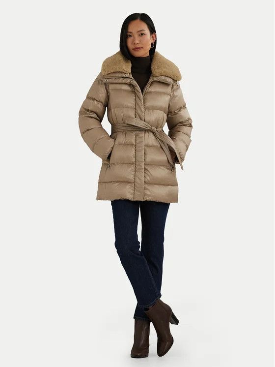 Lauren Ralph Lauren LAUREN RALPH LAUREN Down Quilted Jacket With Removable Fur Size S / US 4 / IT 40 - 3 Thumbnail