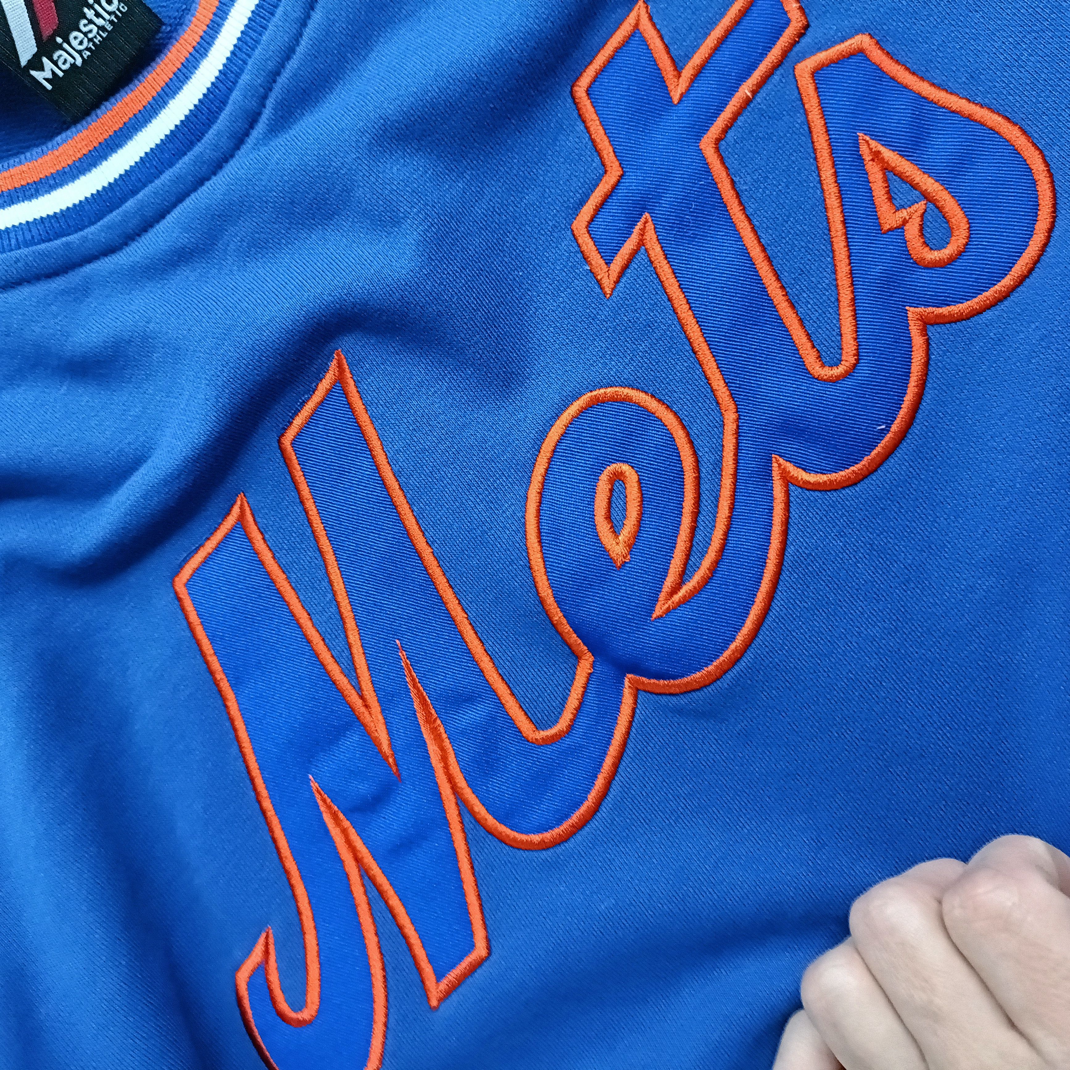 MLB × Majestic NEW YORK METS BASEBALL Men's Blue Sweatshirt ! size M Size US M / EU 48-50 / 2 - 4 Thumbnail