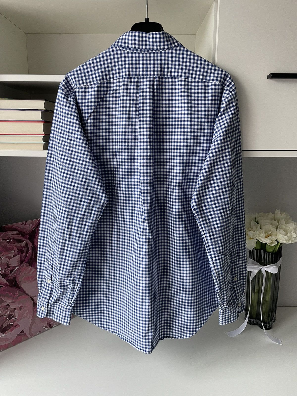 Polo Ralph Lauren × Ralph Lauren × Vintage Vintage Polo Ralph Lauren Shirt Button Up Flannel Blue/White Size US L / EU 52-54 / 3 - 9 Thumbnail