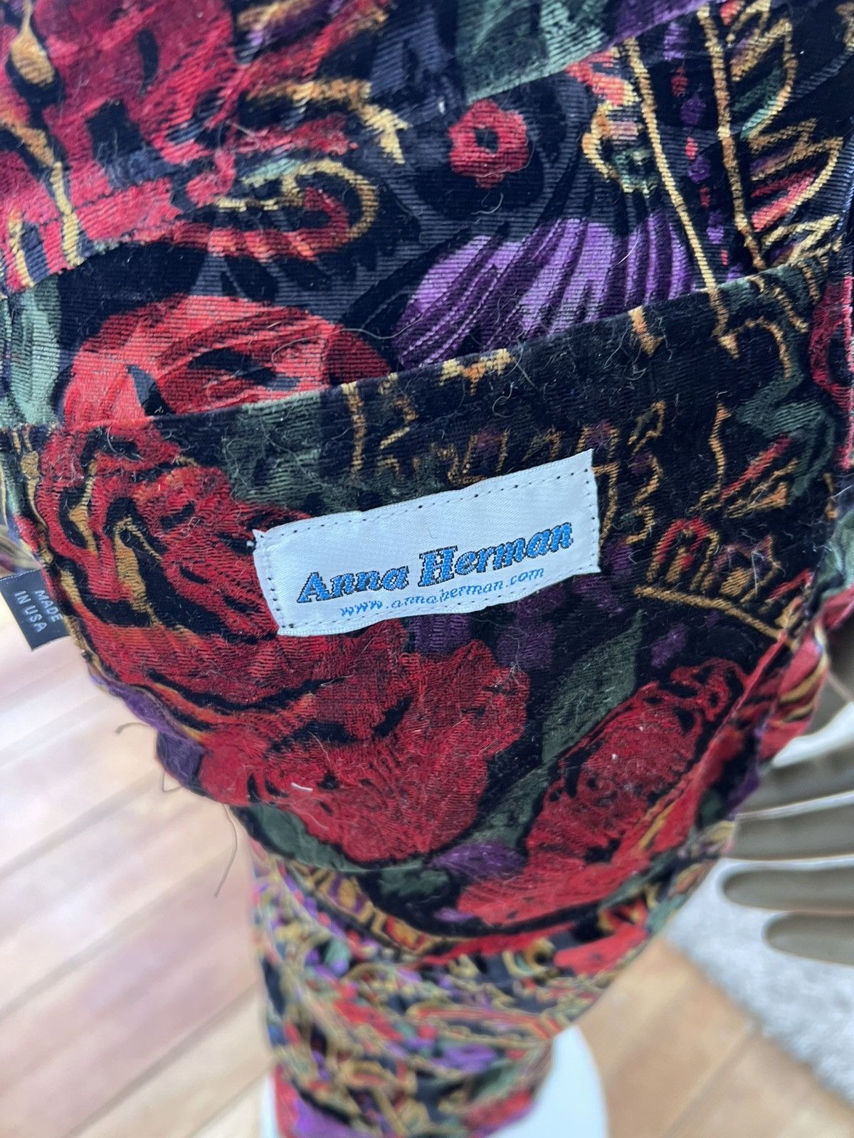 Other Velvet printed bell bottoms pants 32” by A Herman USA Size US 32 / EU 48 - 4 Thumbnail