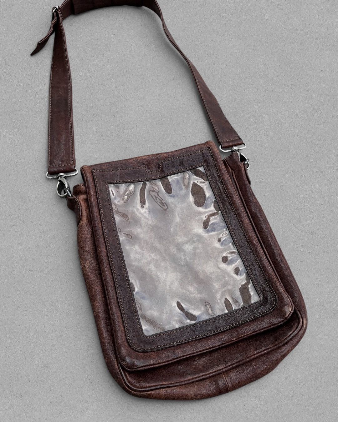 Maison Margiela 2000’s MAISON MARTIN MARGIELA Transparent Pocket Leather Bag Size ONE SIZE - 19 Thumbnail