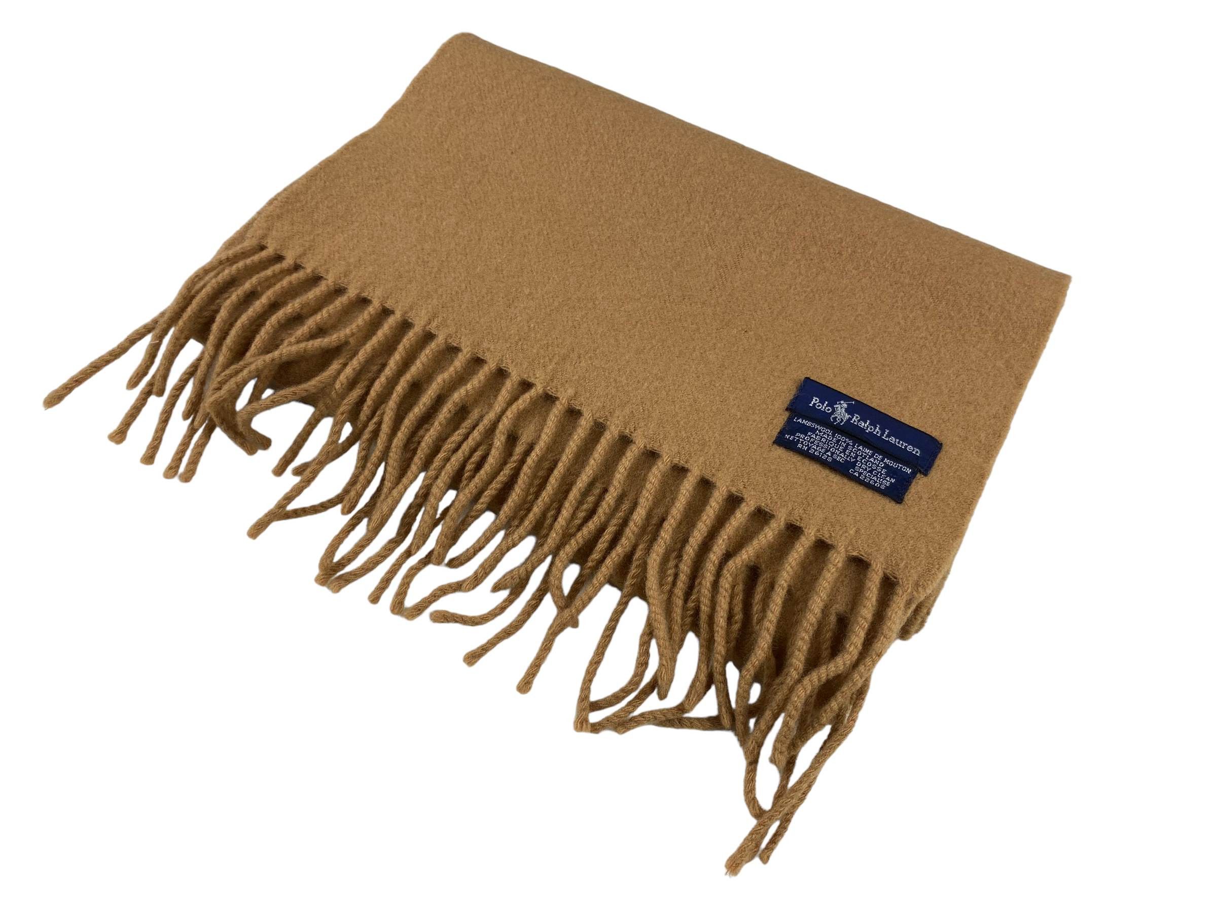 Polo Ralph Lauren × Vintage Polo Ralph Lauren Pure Lambswool Vintage Scarf Size ONE SIZE - 2 Thumbnail