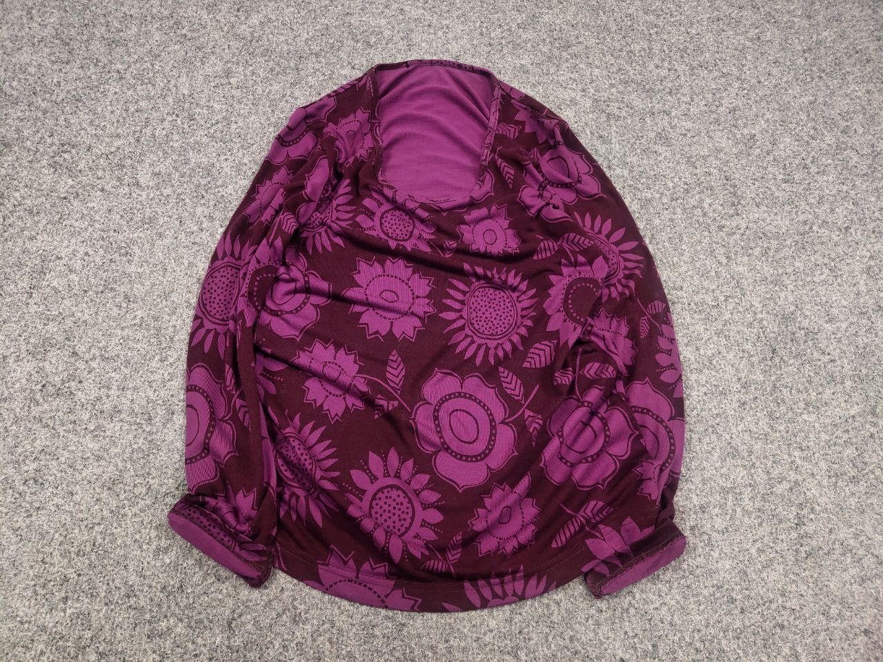 Gudrun Sjoden Gudrun Sjödén Design Long sleeve Flower Pattern Burgundy Size S / US 4 / IT 40 - 2 Thumbnail