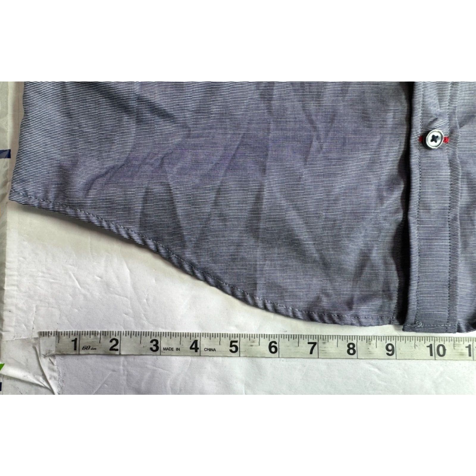 Tommy Hilfiger Tommy Hilfiger Dress Shirt Long Sleeve Button Up Gray Mens S M Regular Cotton Blend Size US M / EU 48-50 / 2 - 7 Thumbnail