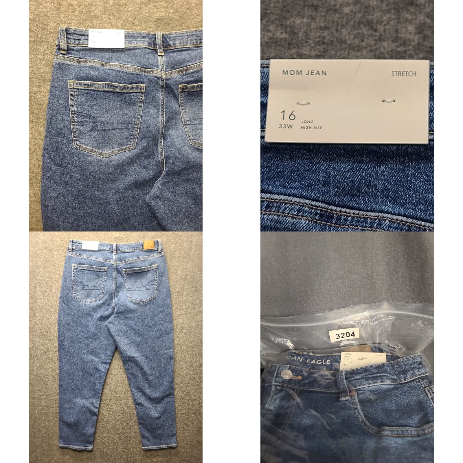 American Eagle Outfitters American Eagle Outfitters Mom Jean Womens 16 33x29 Relaxed Fit High Rise Ankle Stretch Blue Denim 90s Retro Size 38" / US 16 / IT 52 - 9 Thumbnail