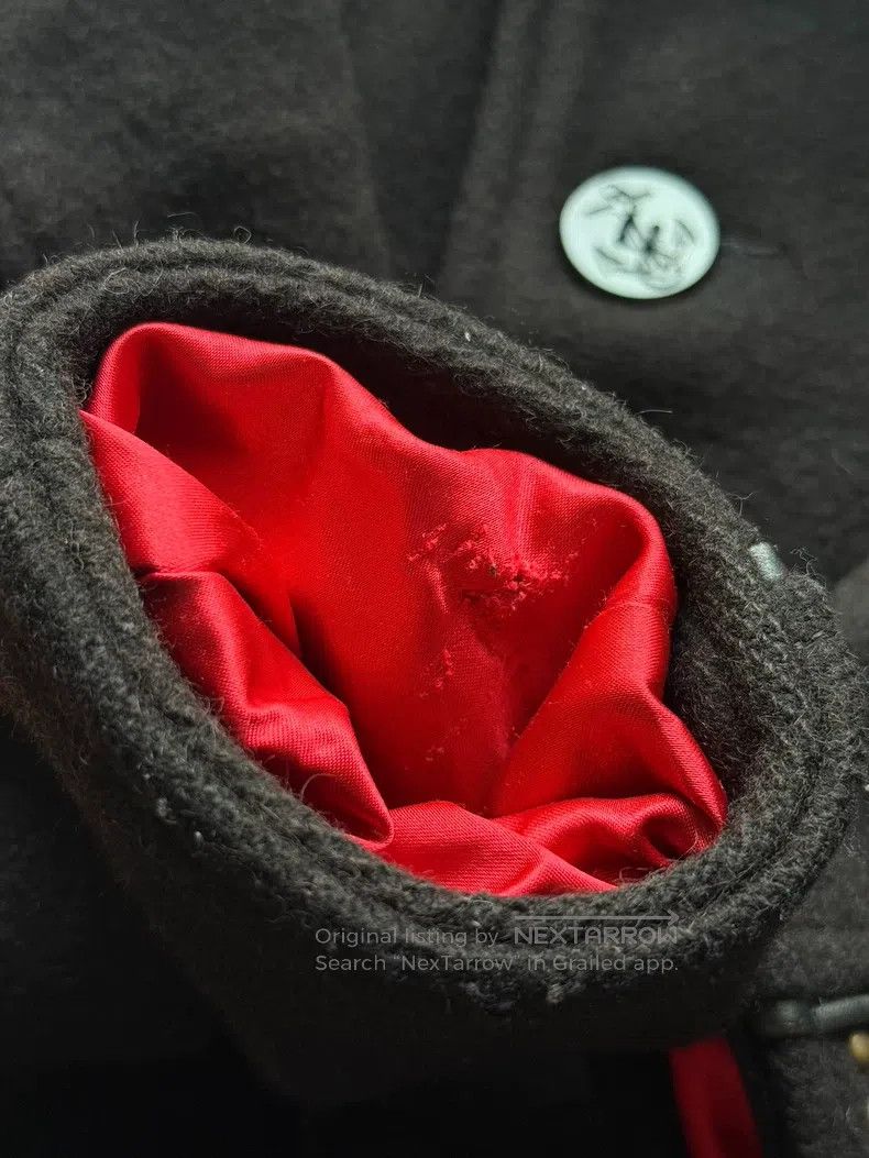 Schott Schott Jeweled buckle rivet leather trim cut woolen coat j Size US XS / EU 42 / 0 - 8 Thumbnail