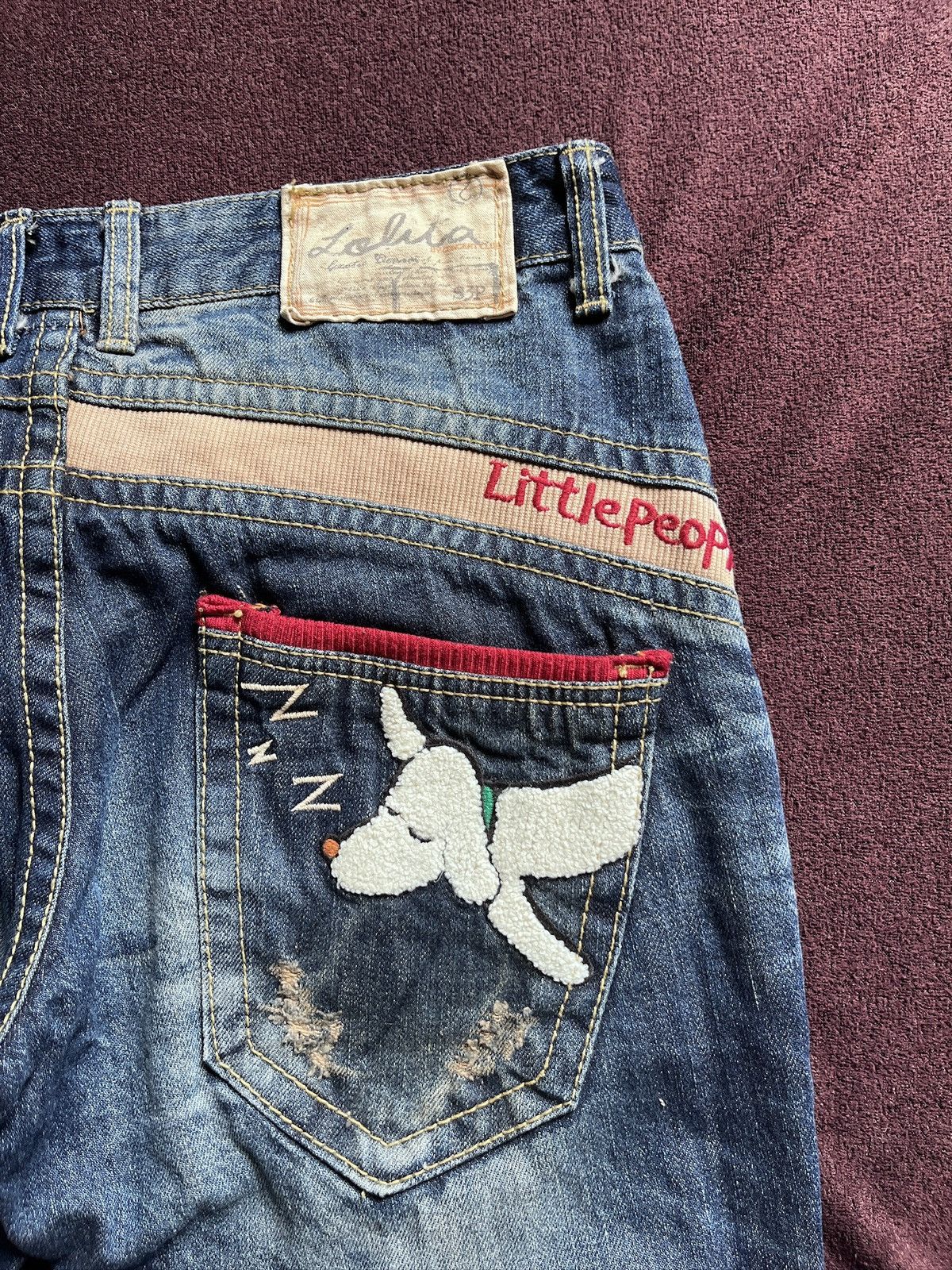 Japanese Brand yoshitomo Nara Lolita Faded Jeans Size US 31 - 8 Thumbnail
