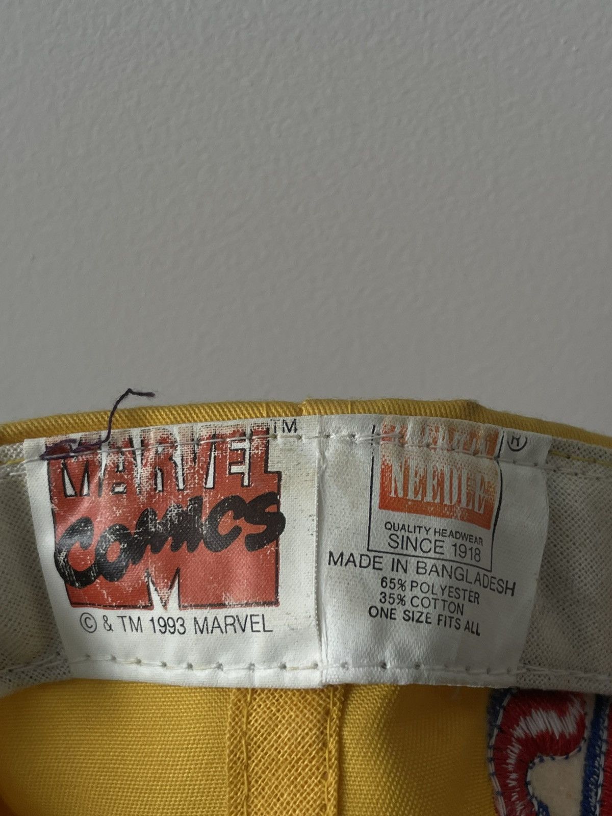 Marvel Comics Vintage 1993 Spider-Man Marvel Comics Hat Cap RARE Size ONE SIZE - 7 Thumbnail
